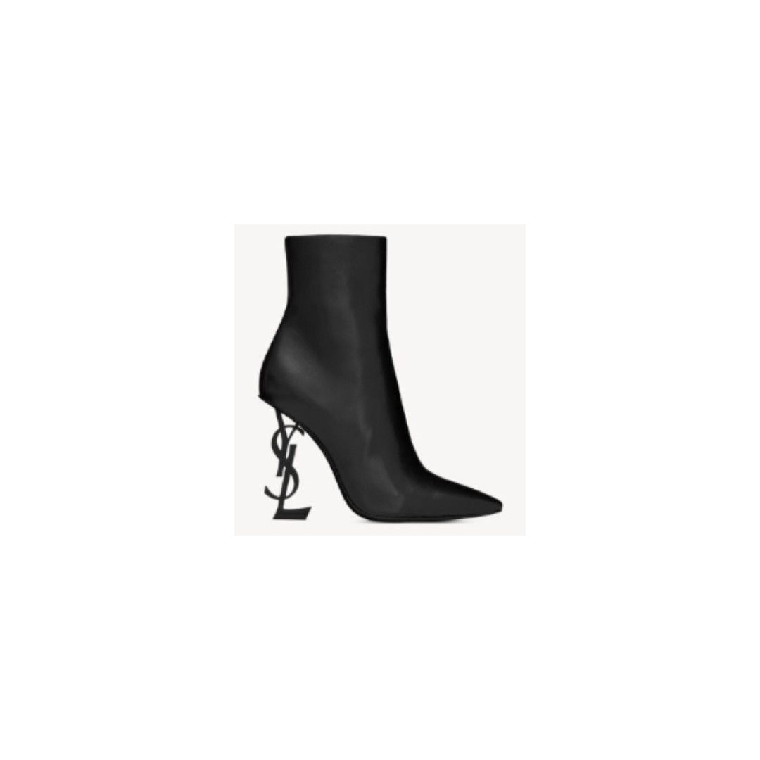 Saint Laurent Paris o1s1wg111225 563753 Opyum Booties in Leather in Black Size US 9 / IT 39 - 1 Thumbnail