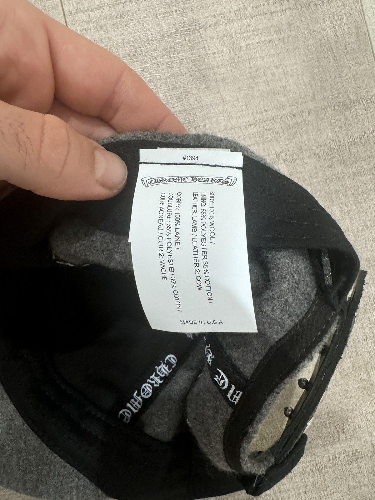 Chrome Hearts Chrome Hearts Cashmere Hat Size ONE SIZE - 6 Thumbnail
