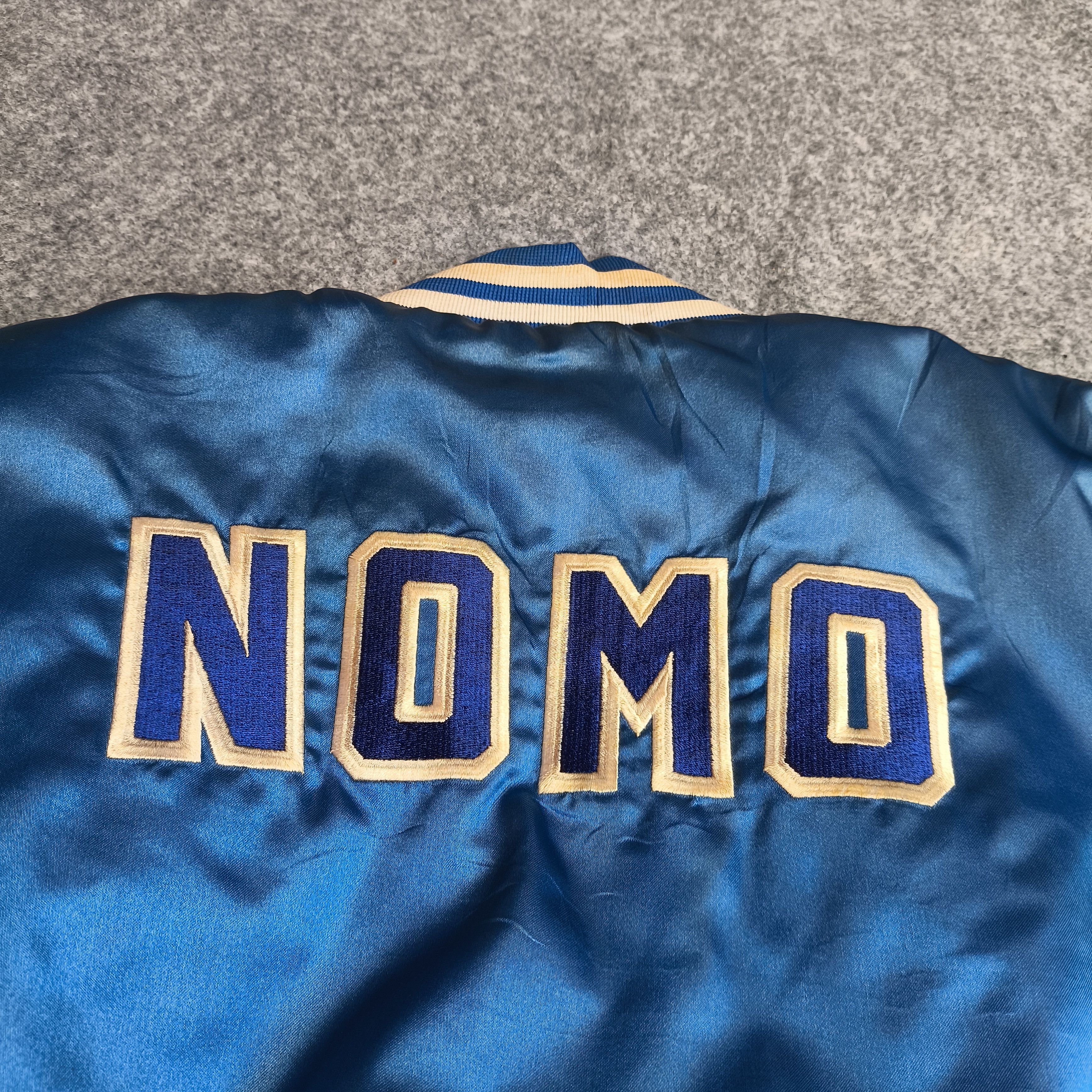 MLB 1995 Hideo Nomo la Dodgers varsity jacket by Toyota Size US L / EU 52-54 / 3 - 2 Thumbnail