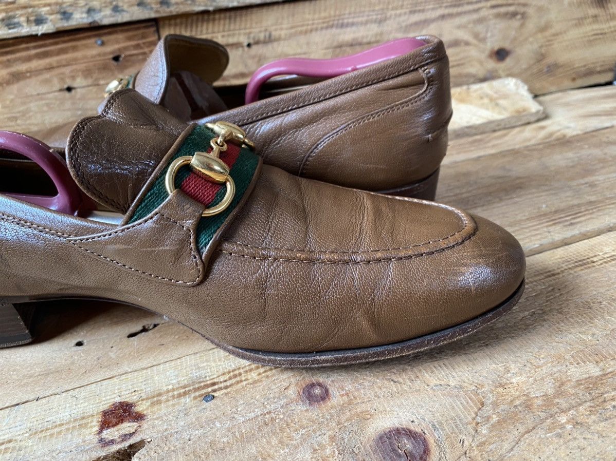 Gucci Gucci horsebit bixton 3 stripe leather loafers sz uk 7.5 Size US 8.5 / EU 41-42 - 17 Thumbnail