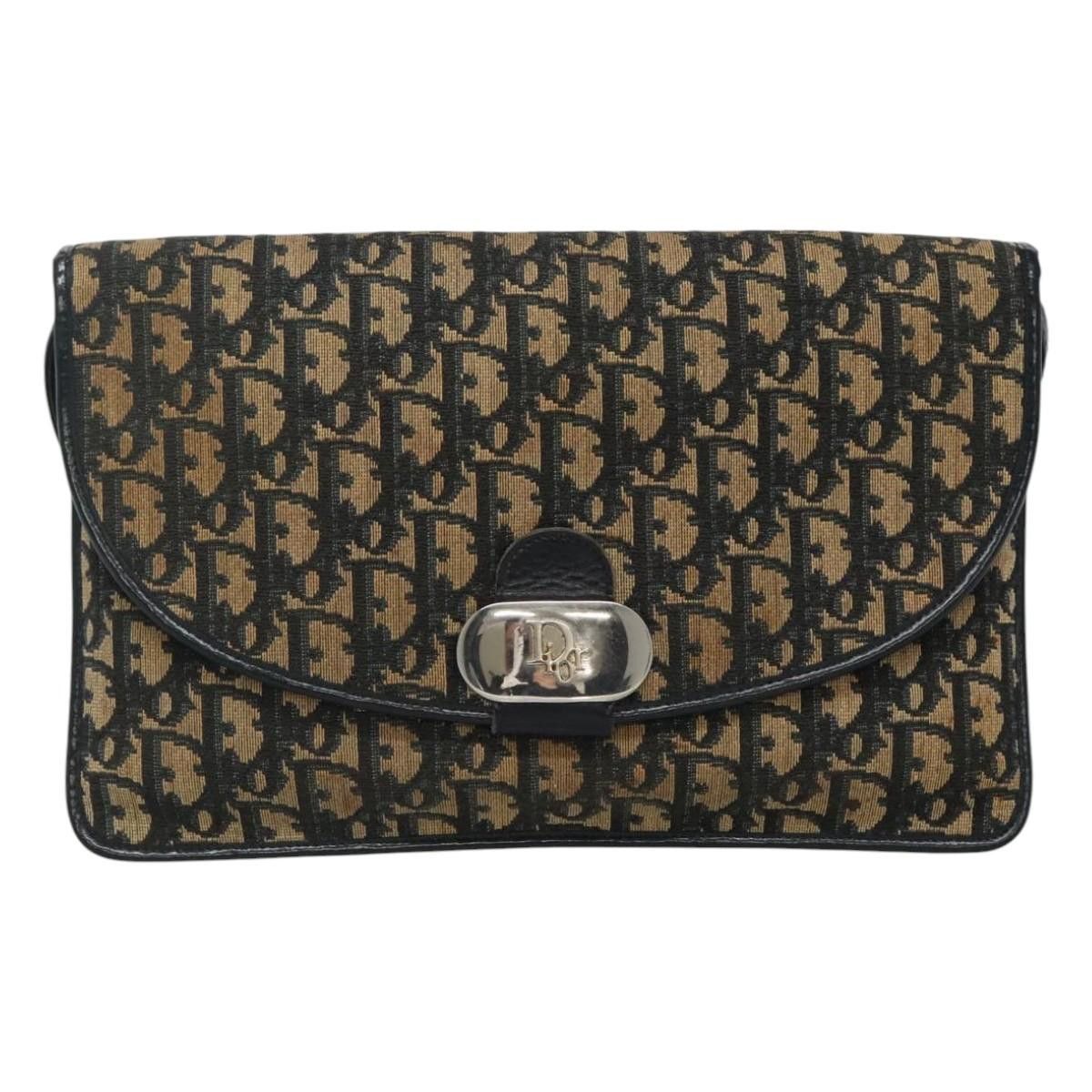 Dior DIOR Trotter Canvas Shoulder Bag Navy Size ONE SIZE - 2 Thumbnail