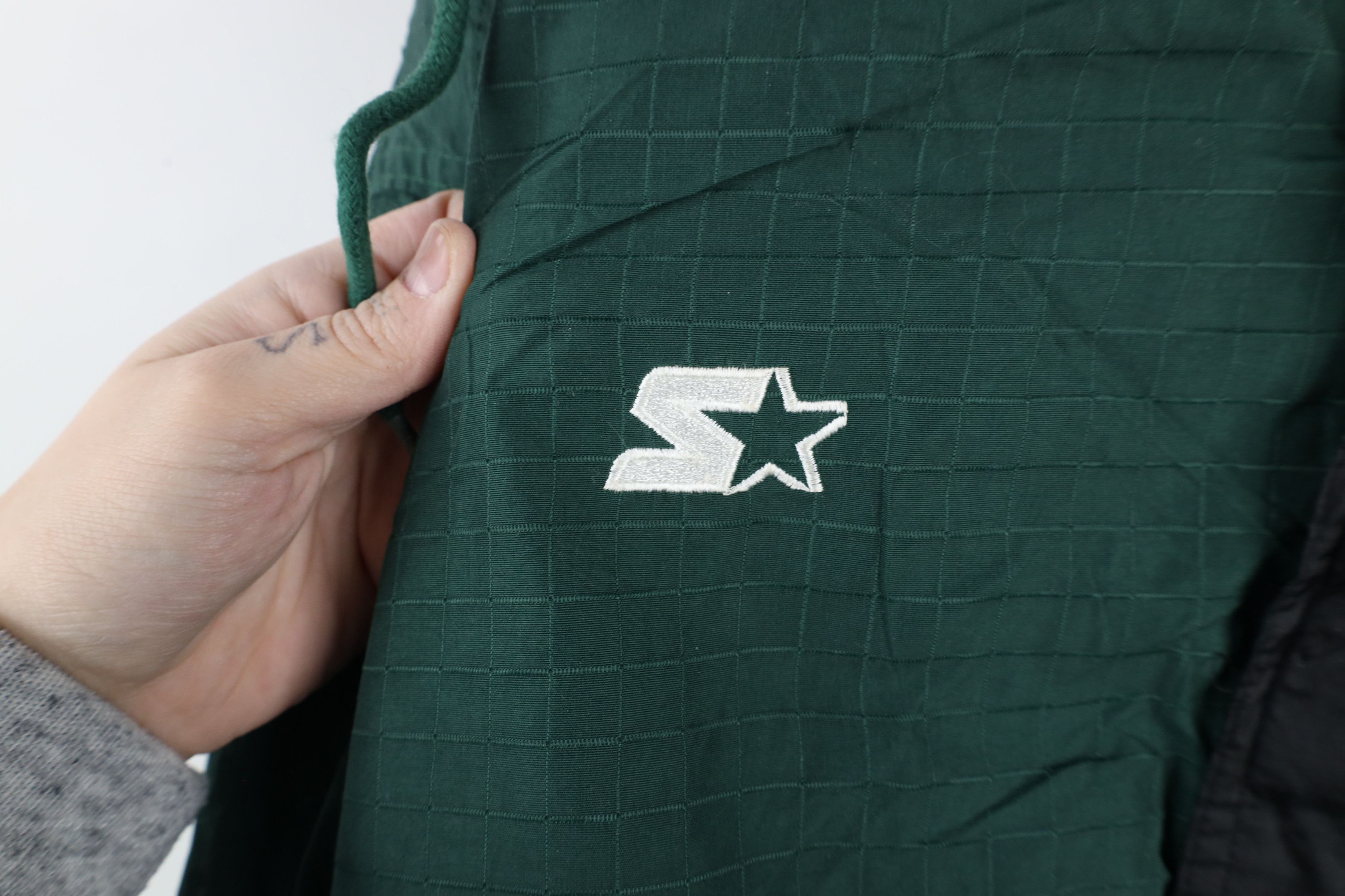 Starter × Vintage Vintage 90s Starter Green Bay Packers Pullover Anorak Jacket Size US XL / EU 56 / 4 - 6 Thumbnail