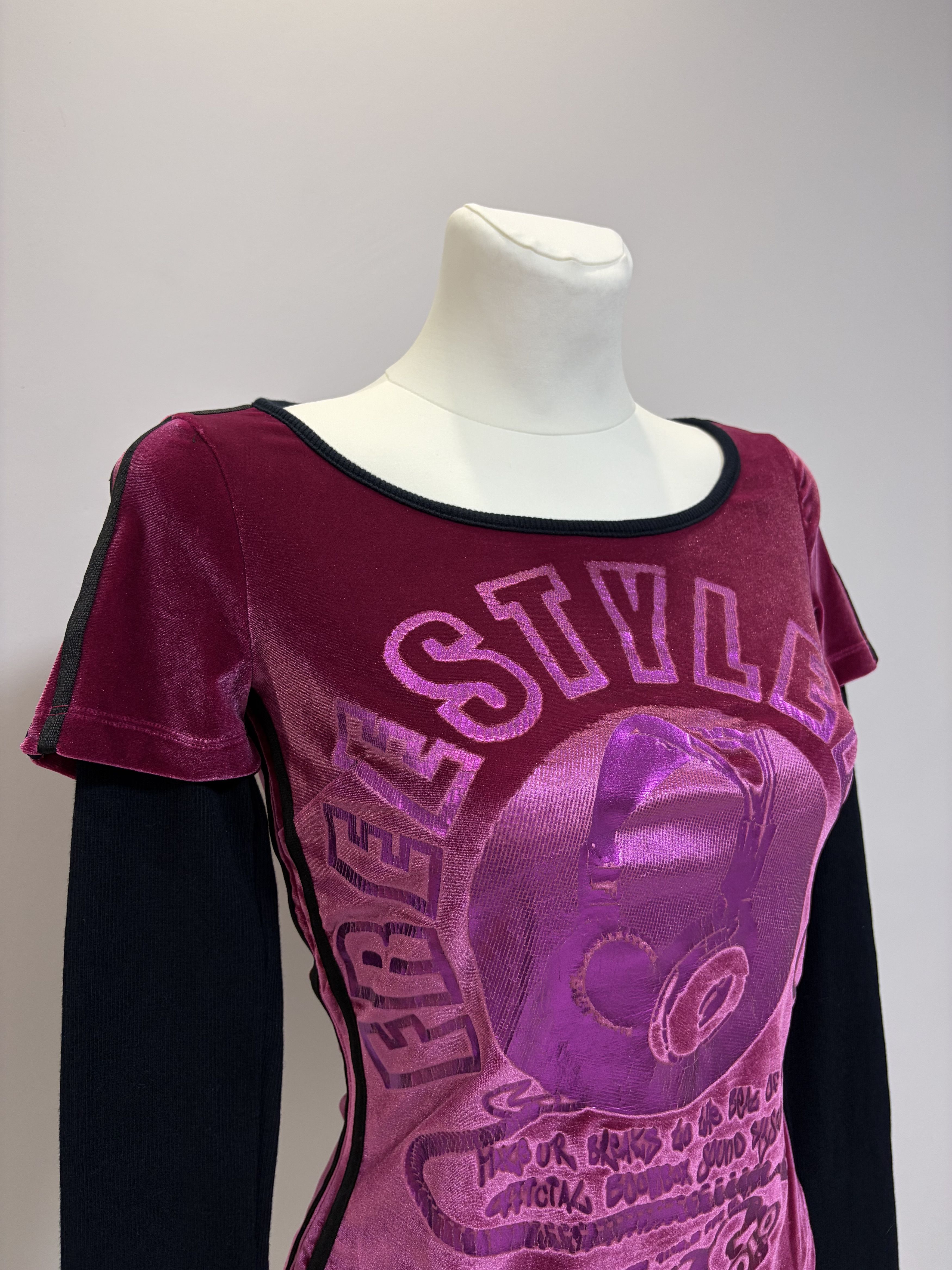 Dolce & Gabbana DOLCE & GABBANA Freestyler 83 Vintage Long Sleeve Top D&G Size S / US 4 / IT 40 - 6 Thumbnail