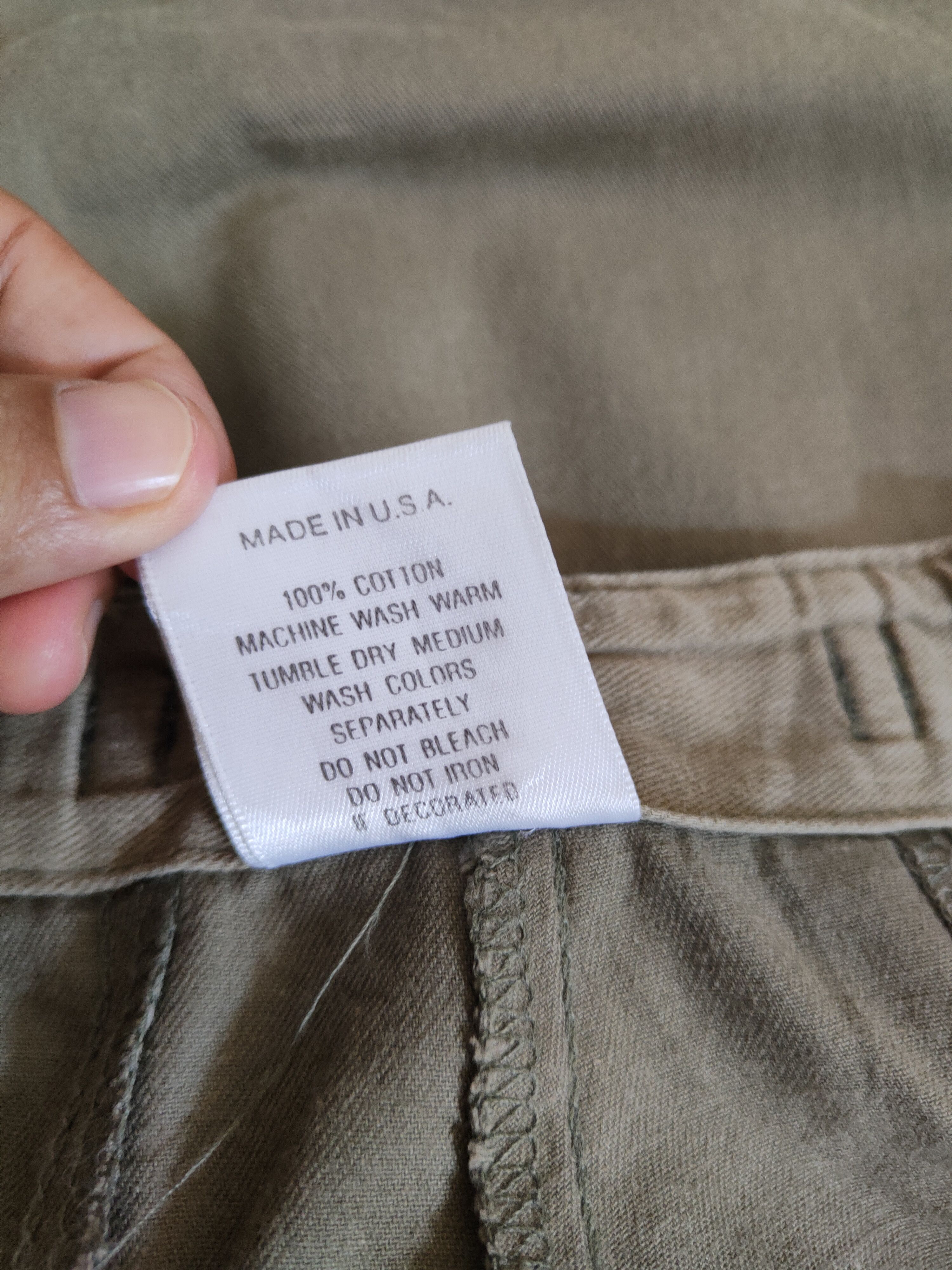 Japanese Brand VINTAGE Gueho Wear Dark Olive Faded Cargo Pants N#33 Size US 32 / EU 48 - 14 Thumbnail