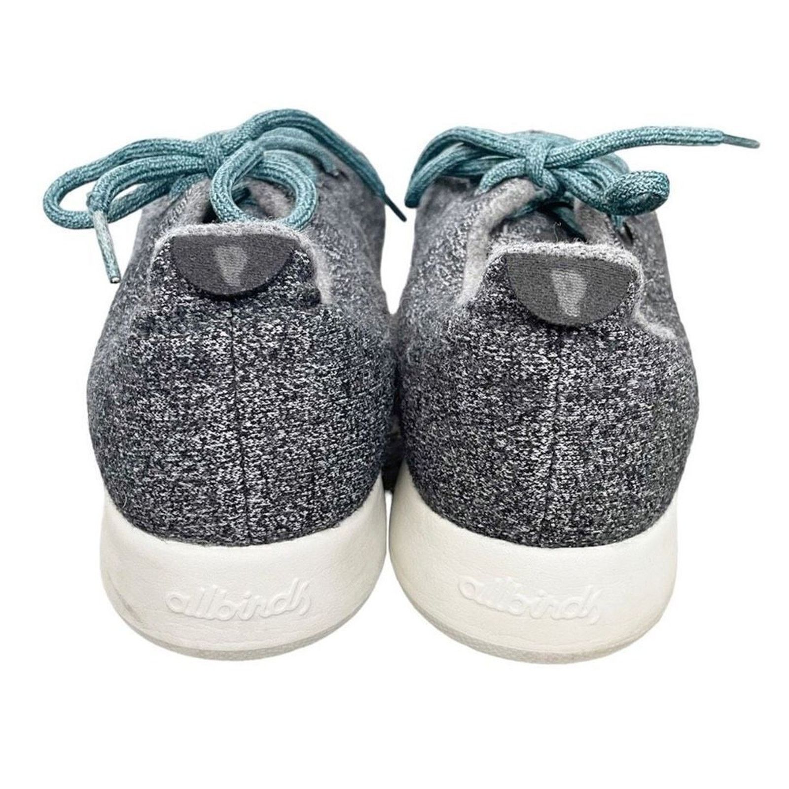 Allbirds AllBirds Wool Runners Men’s Size 12 Gray Turquoise Size US 12 / EU 45 - 3 Thumbnail