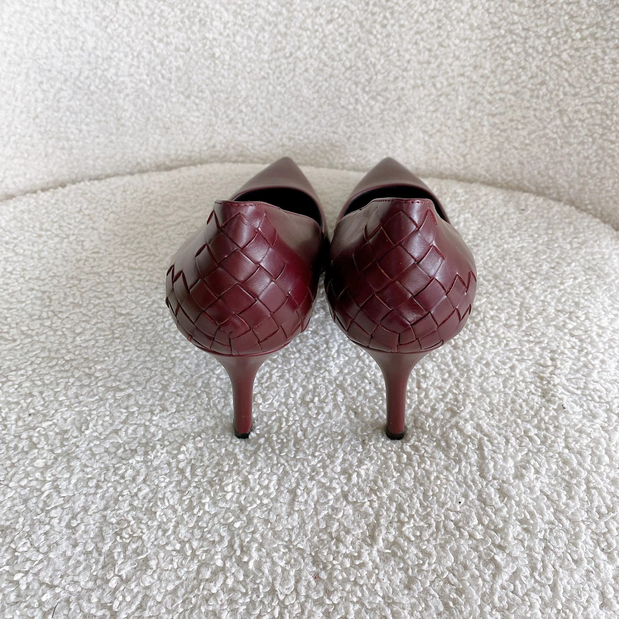 Bottega Veneta Bottega Veneta Crimson High Heels 36.5 Size US 6 / IT 36 - 5 Thumbnail