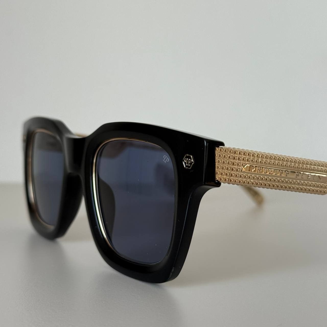 Philipp Plein Philipp Plein Rock Superhero SPP105 Men’s Sunglasses Black Size ONE SIZE - 14 Thumbnail