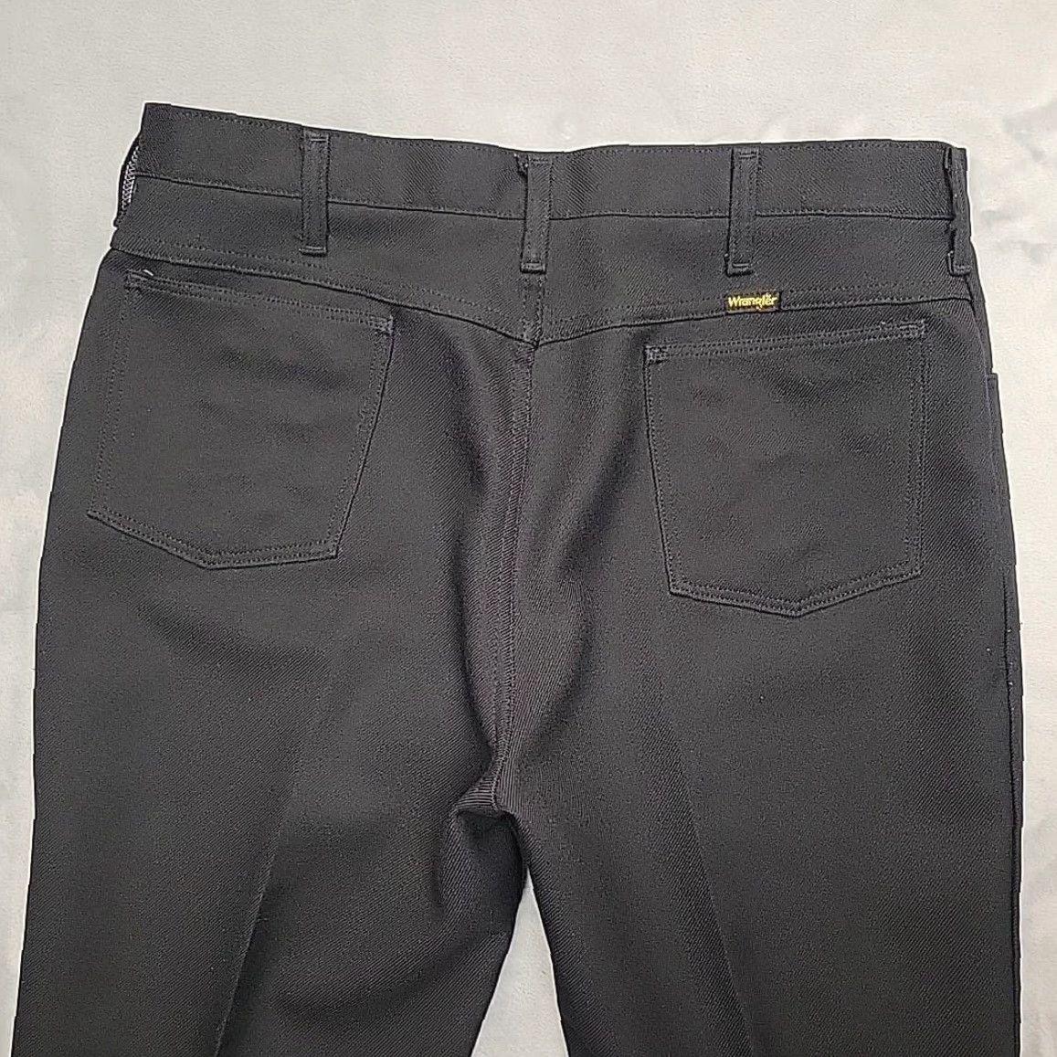 Wrangler VINTAGE Wrangler Pants Mens 38x31 Black Regular Fit Twill Western Work Made in USA Size US 38 / EU 54 - 7 Thumbnail