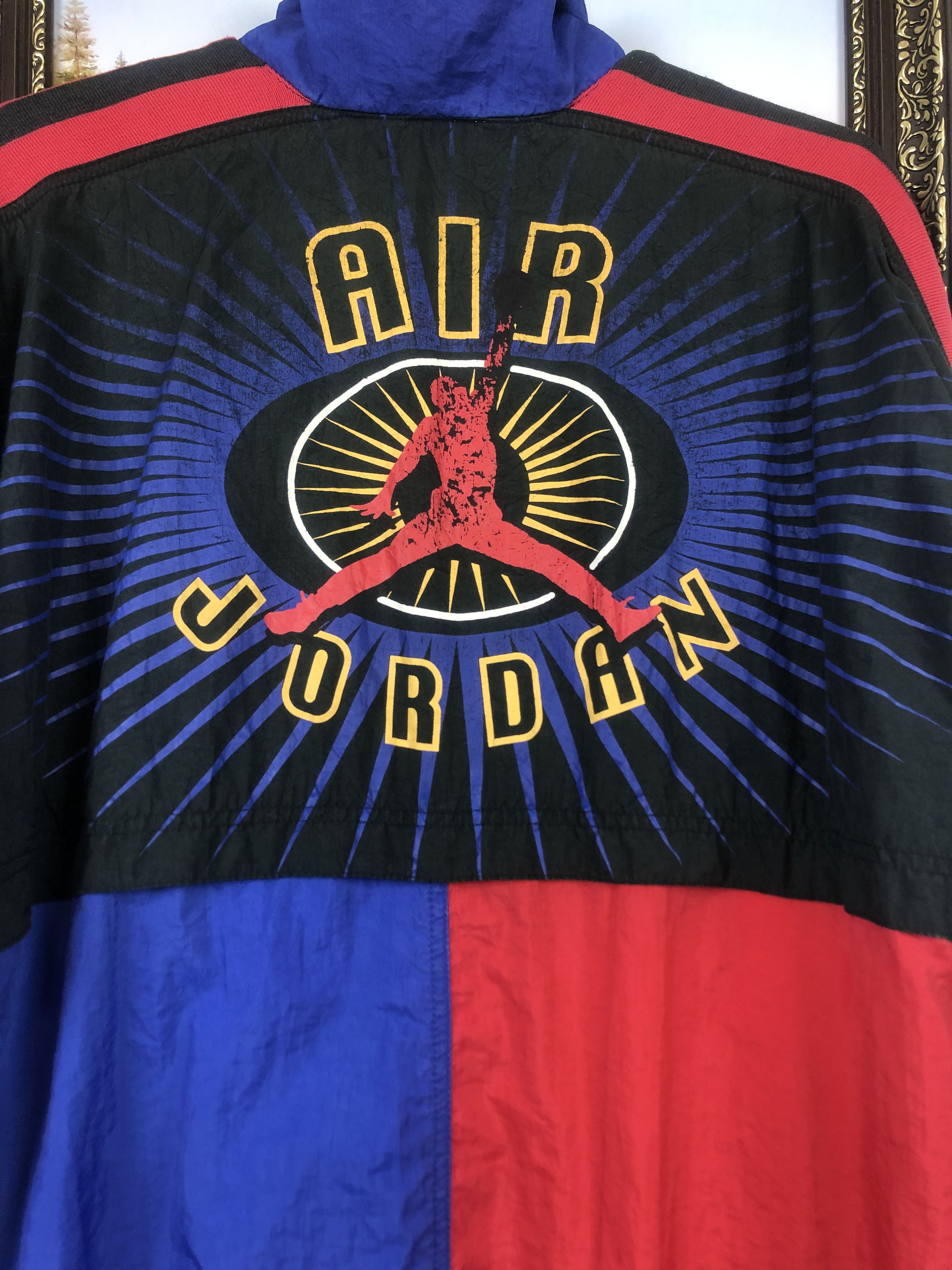 Nike Vintage 1990s Nike Authentic Air Jordan Windbreaker Jacket Size US S / EU 44-46 / 1 - 14 Thumbnail