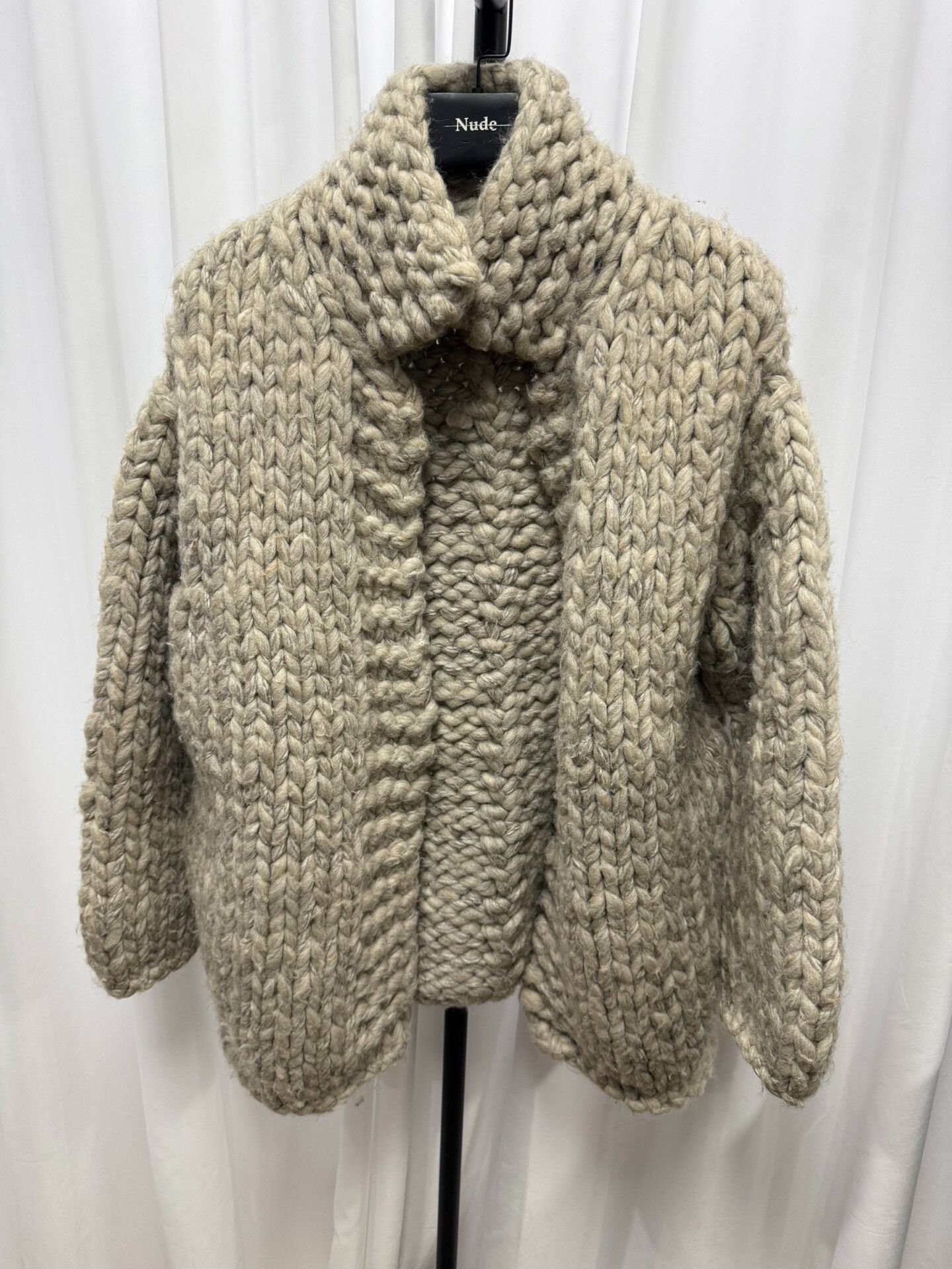 Yohji Yamamoto Yohji Yamamoto Thick Knit Sweater Coat Size US L / EU 52-54 / 3 - 1 Thumbnail