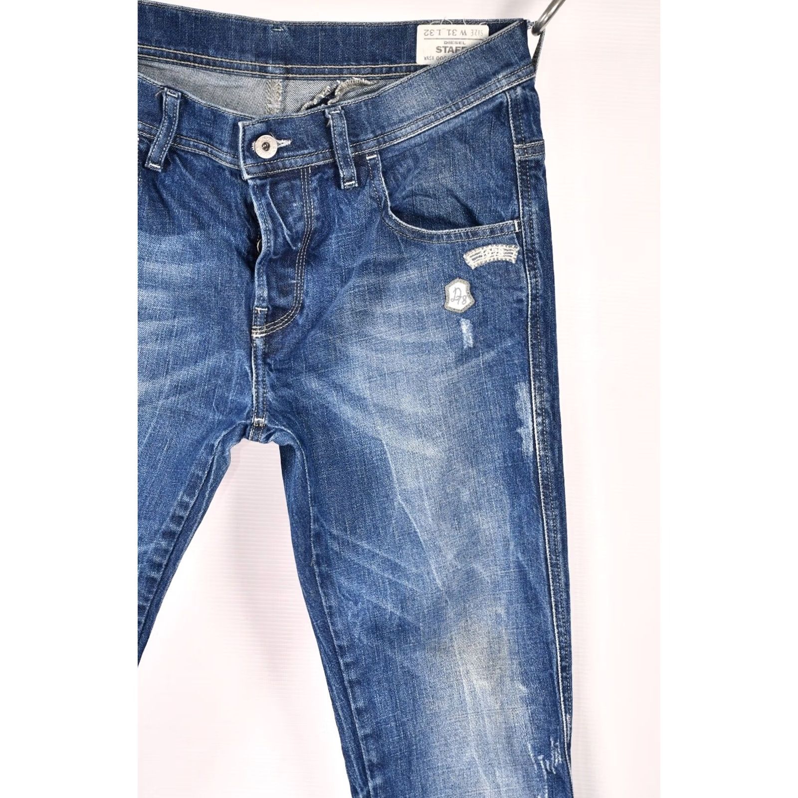 Diesel DIESEL STAFFI 008SV Slim Jeans Women Denim Blue Distressed Stretch W31 L32 Skinny Slim Size 24" / US 00 / IT 34 - 5 Thumbnail