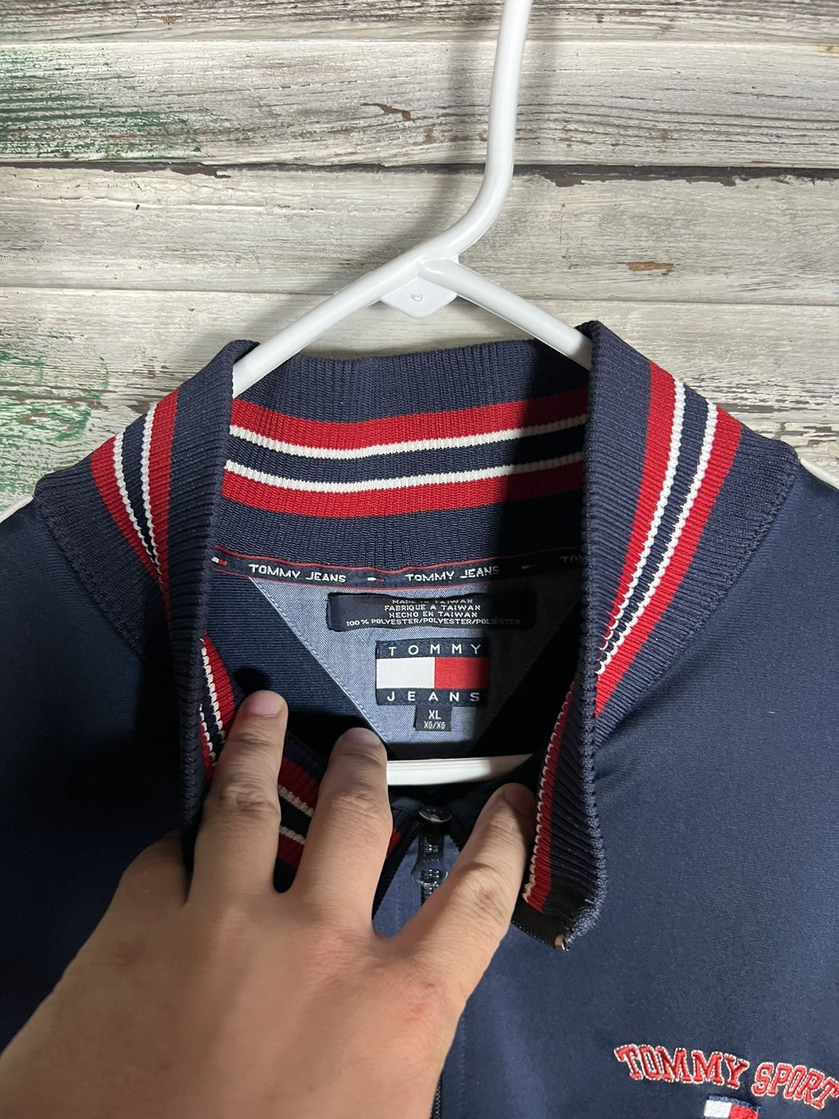 Tommy Hilfiger × Vintage Vintage Tommy Hilfiger Track Jacket Size US XL / EU 56 / 4 - 3 Thumbnail