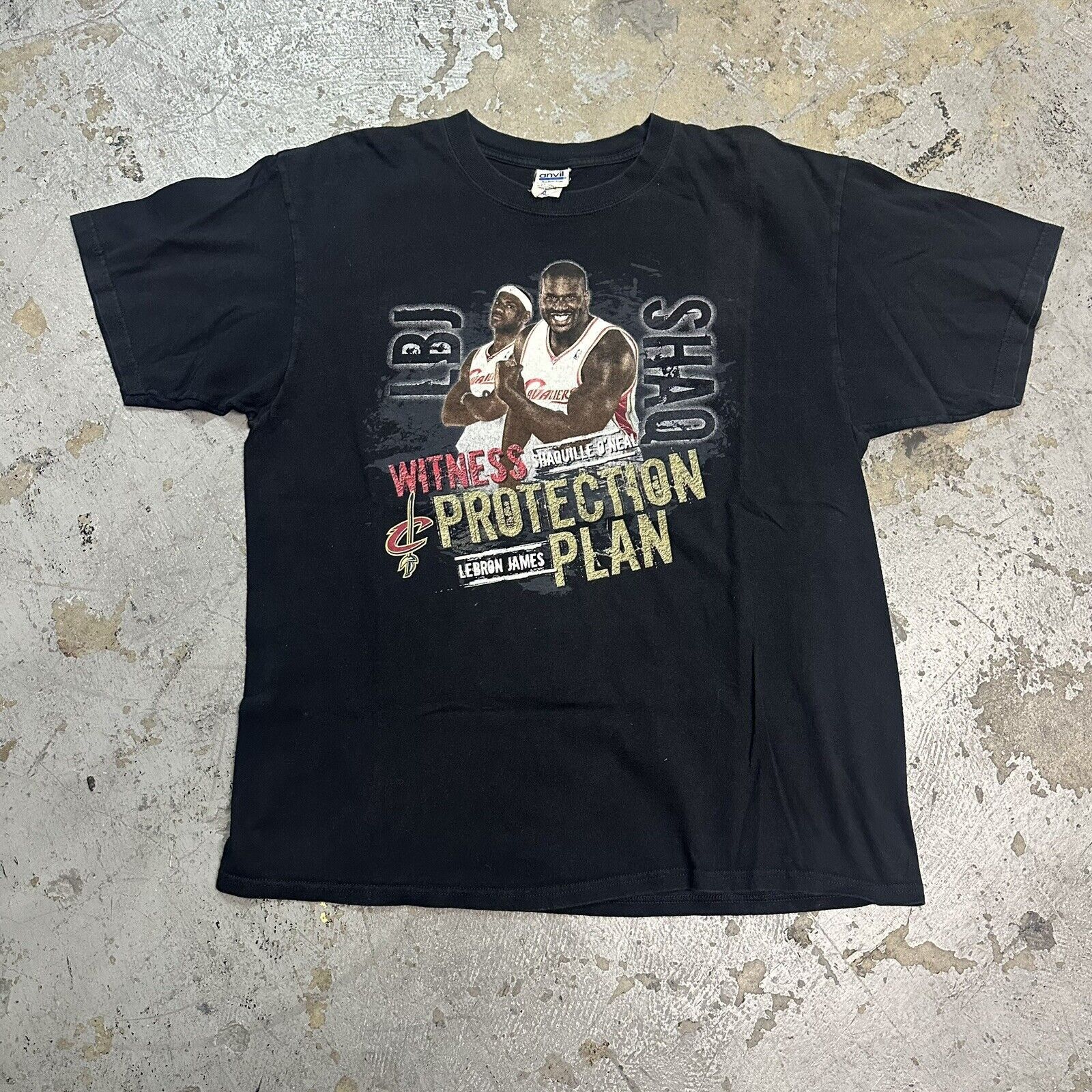 NBA × Vintage Vintage 2009 Cleveland Cavs Lebron James Shaq T-Shirt NBA Size US XL / EU 56 / 4 - 2 Thumbnail