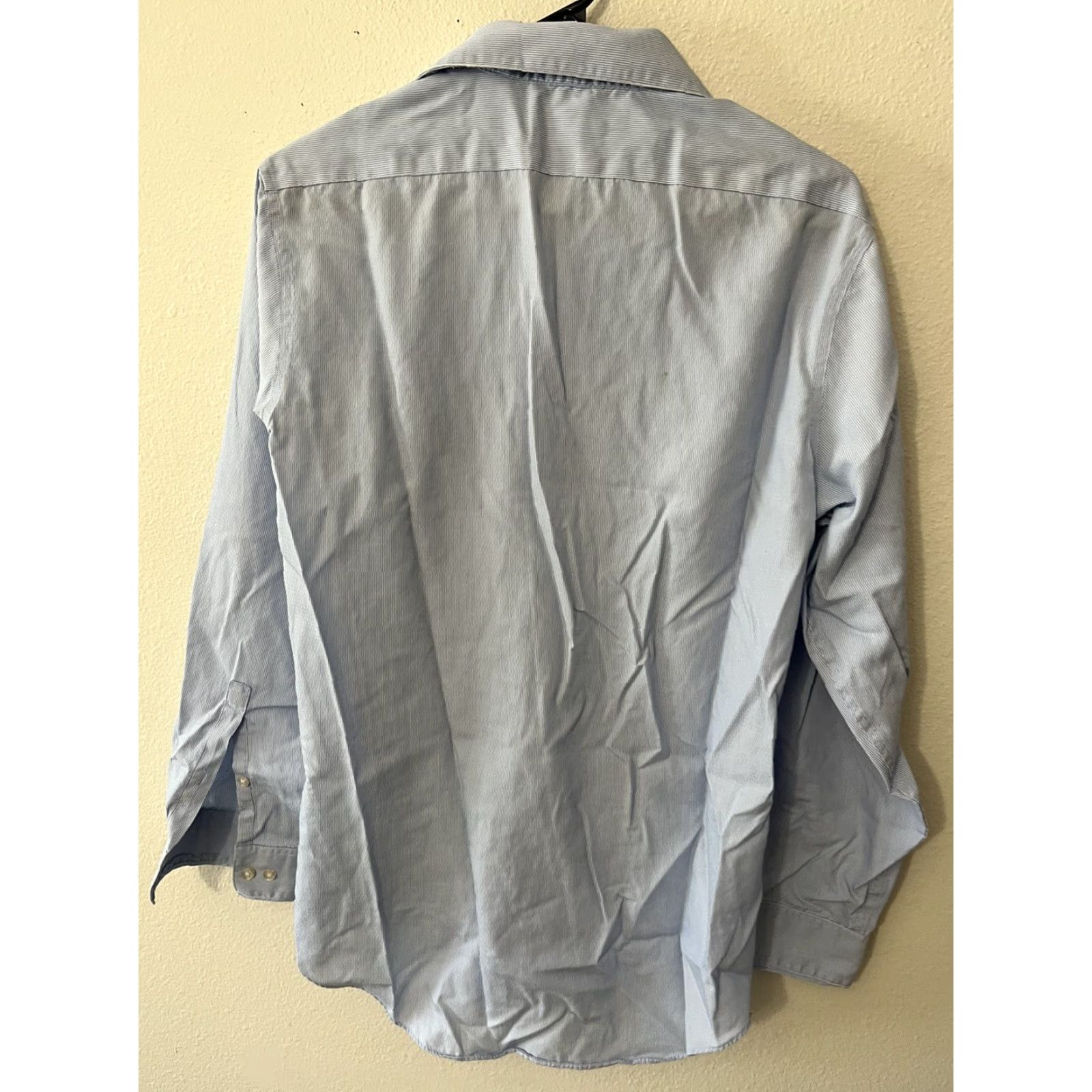 Calvin Klein Calvin Klein Shirt 15.5 Blue 100% Cotton Regular Fit Mens Size US M / EU 48-50 / 2 - 3 Thumbnail