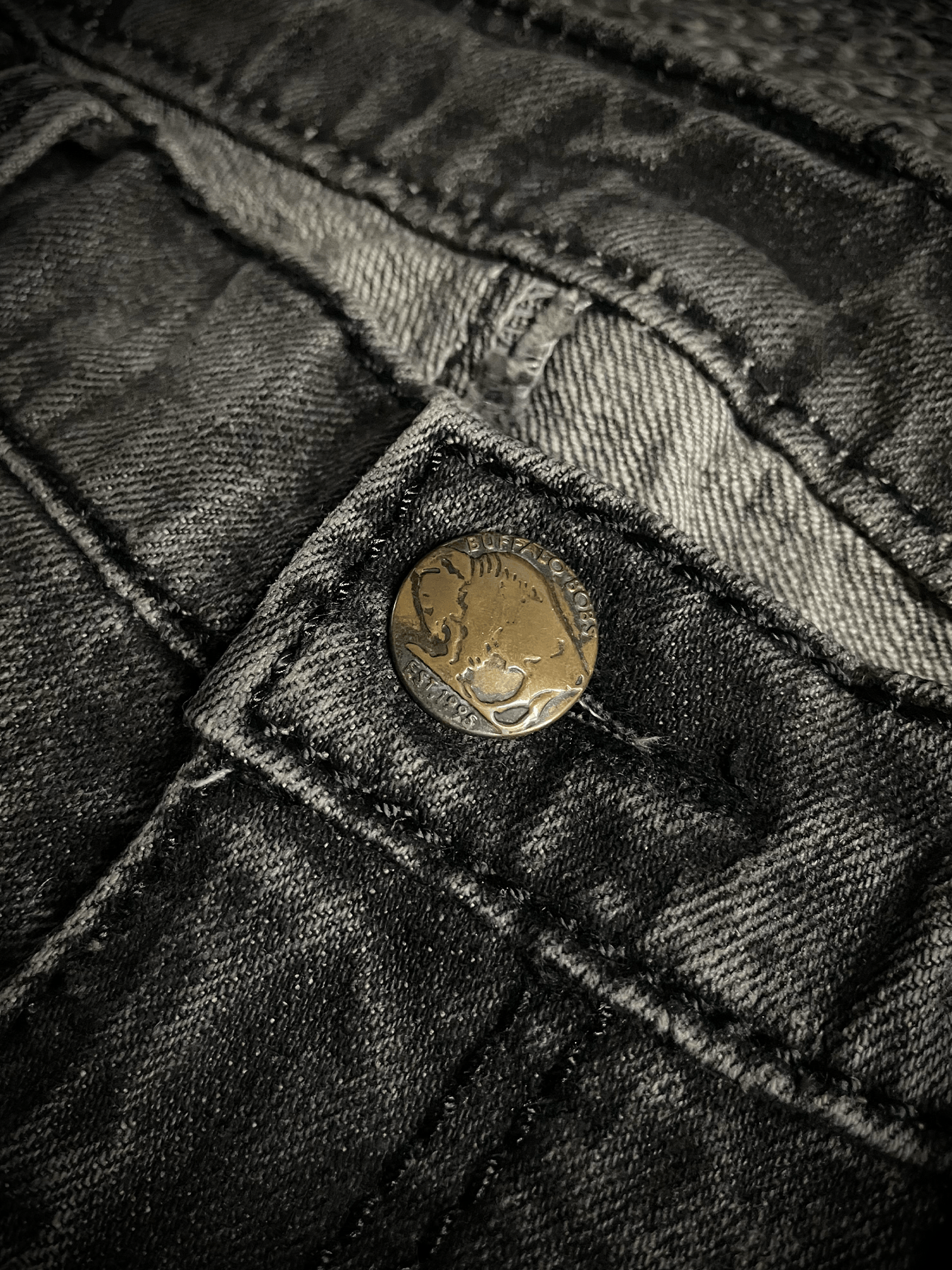 BUFFALO BOBS Johnny Wolf x Buffalo Bobs J-cut Claw Mark Flared Jeans Size US 32 / EU 48 - 4 Thumbnail