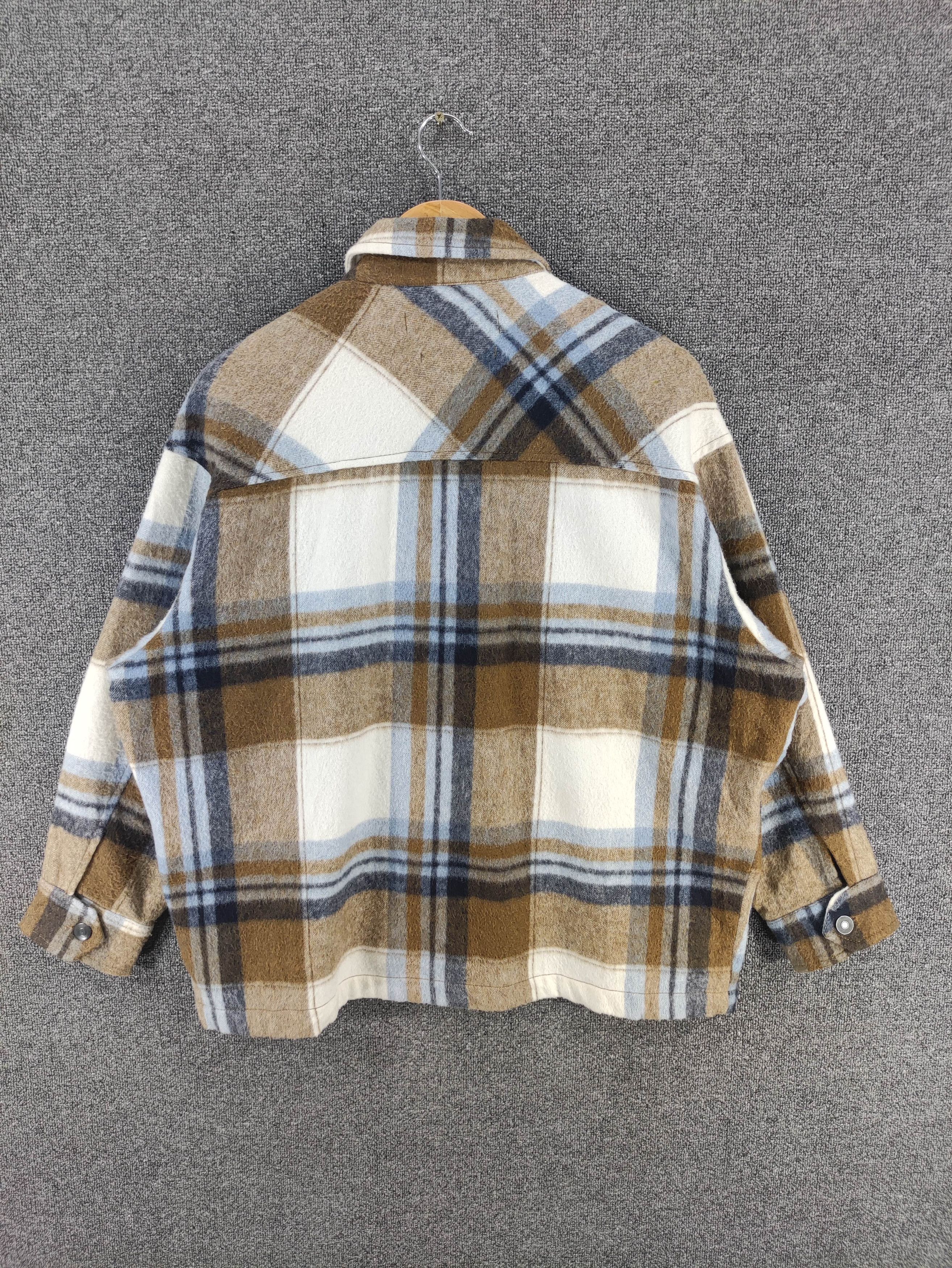 Zara Zara Wool Blend Plaid Overshirt Jacket Size XL / US 12-14 / IT 48-50 - 9 Thumbnail
