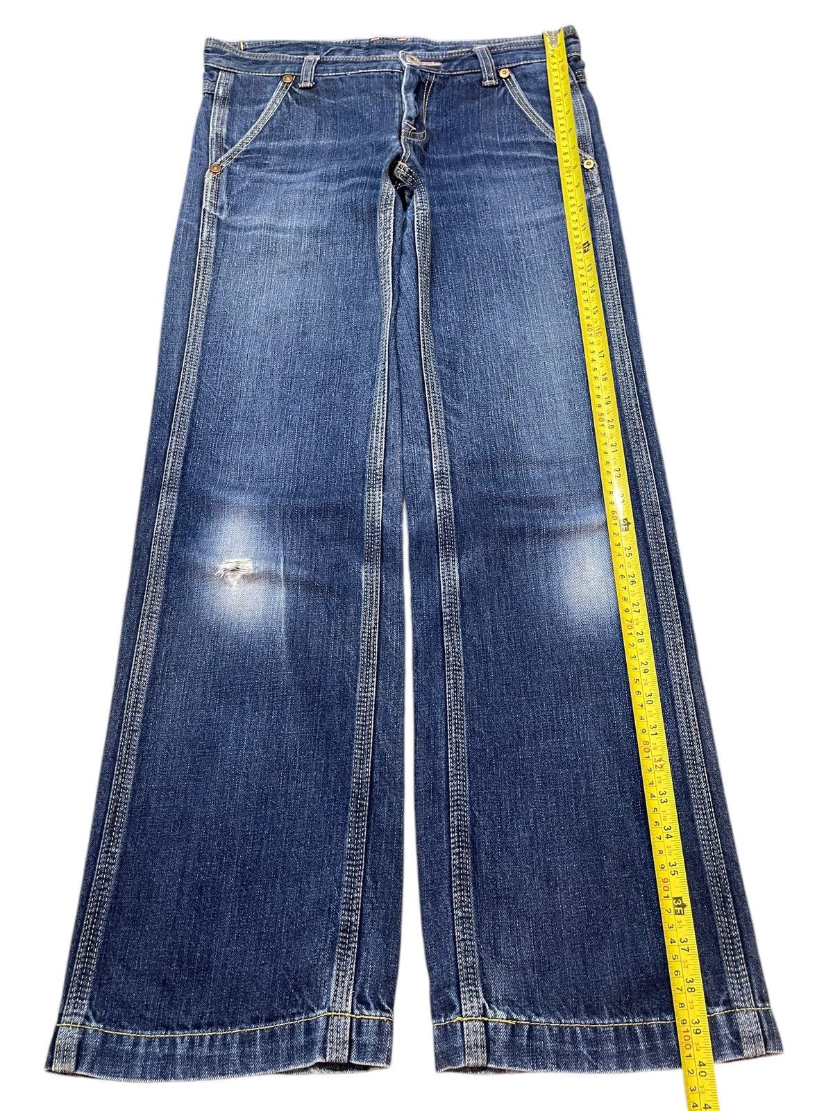 Johnbull Vintage Japan John Bull Faded Wash Baggy Style Jeans Size US 32 / EU 48 - 12 Thumbnail
