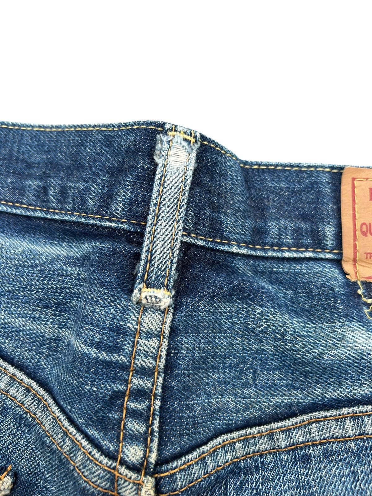 Kapital Thrashed Vintage Levis Big E Selvedge Denim Jeans Size US 32 / EU 48 - 15 Thumbnail
