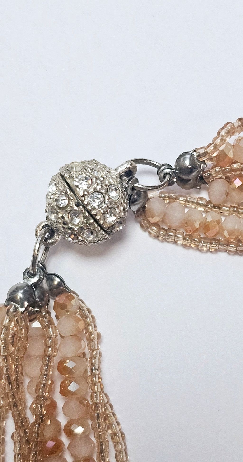 Other Iridescent Peach Multi-Strand Statement Bracelet Size ONE SIZE - 4 Thumbnail