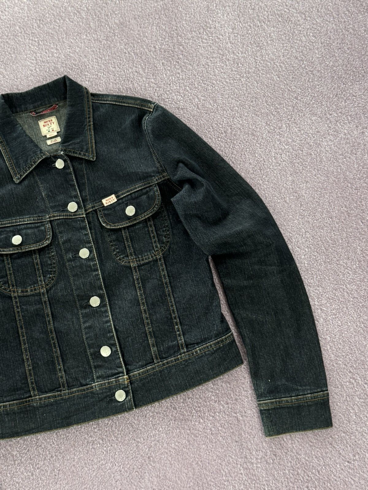 Miss Sixty Vintage Y2K Miss Sixty Dark Denim Jacket Size S / US 4 / IT 40 - 5 Thumbnail