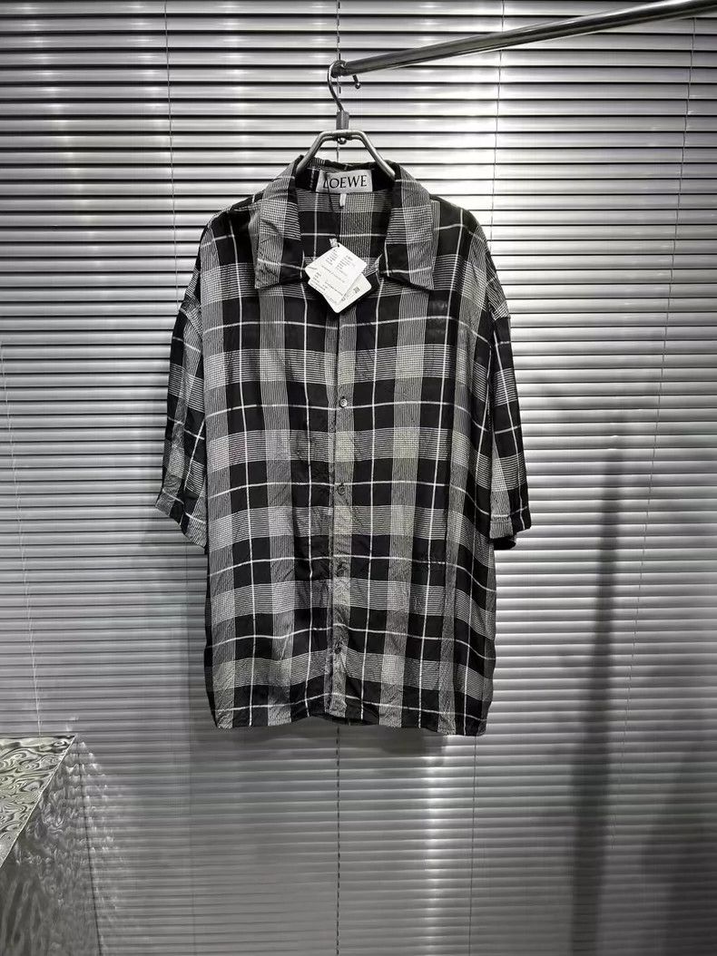 Loewe LOEWE Black and gray men's short-sleeved shirt Size US XXS / EU 40 - 1 Thumbnail