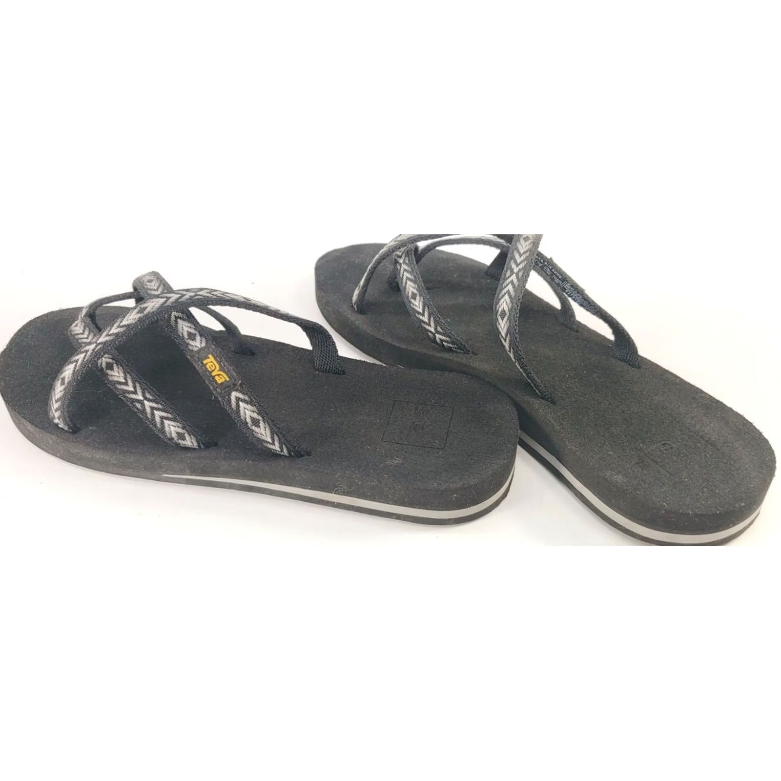 Teva Womens Teva Mush Olowahu Flip Flop Sandals Gray Double Strap Slip On Size 9 Size US 9 / IT 39 - 5 Thumbnail