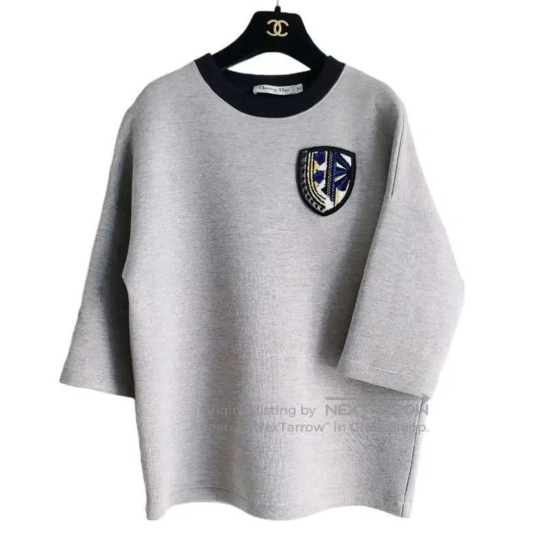 Dior Dior Short Sleeve Gray Cotton Hoodie . Size S / US 4 / IT 40 - 1 Thumbnail