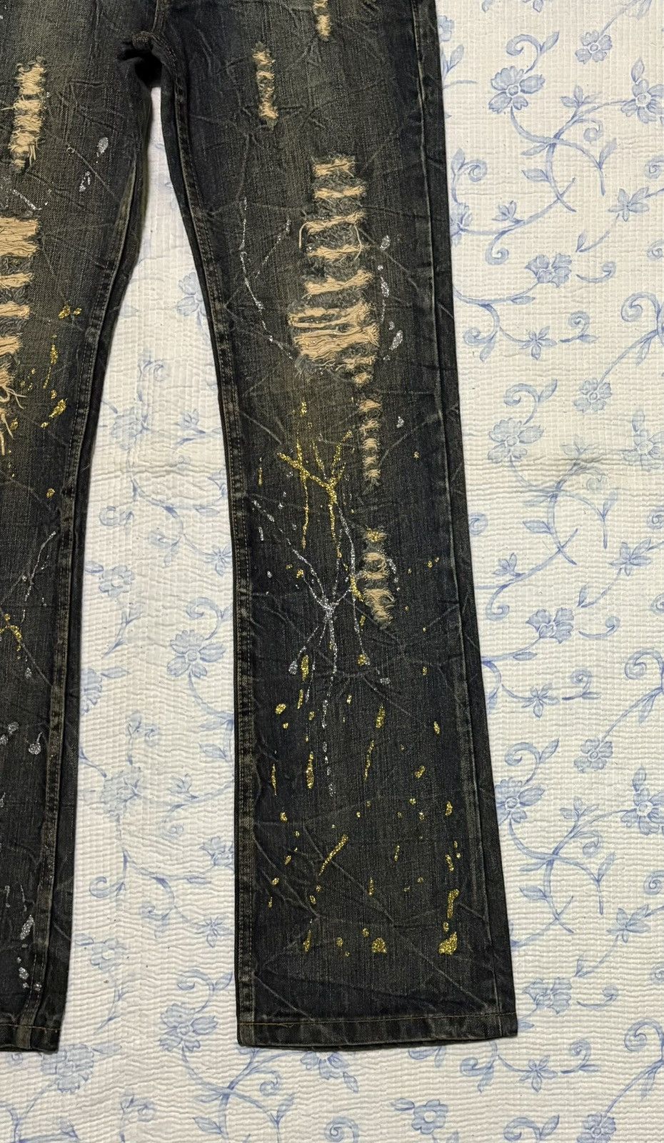 Other K.U.I Streetwear Jeans Flared Distressed Denim Size US 32 / EU 48 - 8 Thumbnail