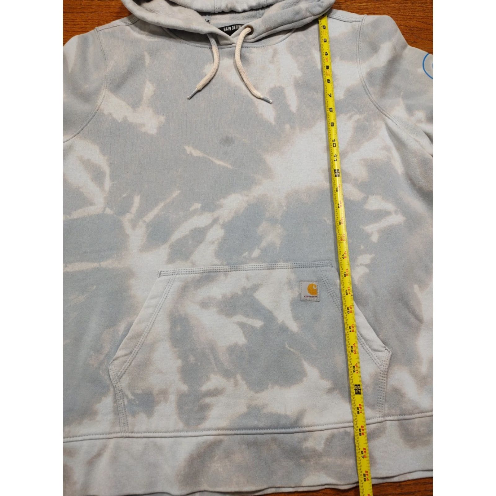Carhartt Carhartt Hoodie Womens XXL Blue Relaxed Pullover Sweatshirt Acid Wash Tie Dye Size XXL / US 16-18 / IT 52-54 - 6 Thumbnail