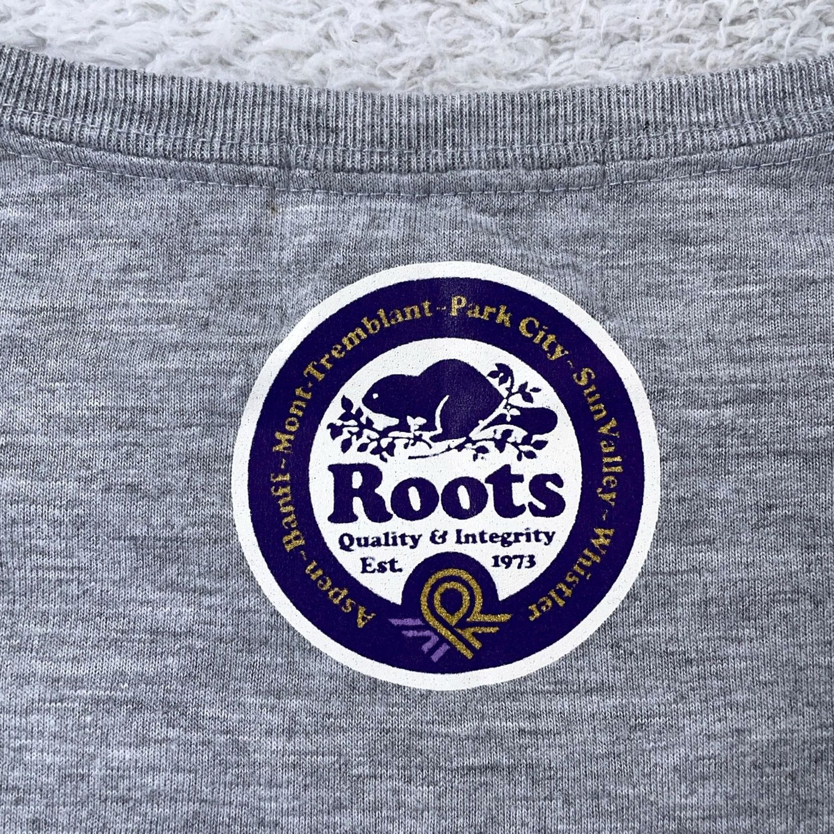 Roots Roots Shirt Womens Gray Banff Graphic Short Sleeve Travel Patriotic Moisture Wicking Lightweight Easy Care Classic/Fitted Sleeve Size S / US 4 / IT 40 - 6 Thumbnail