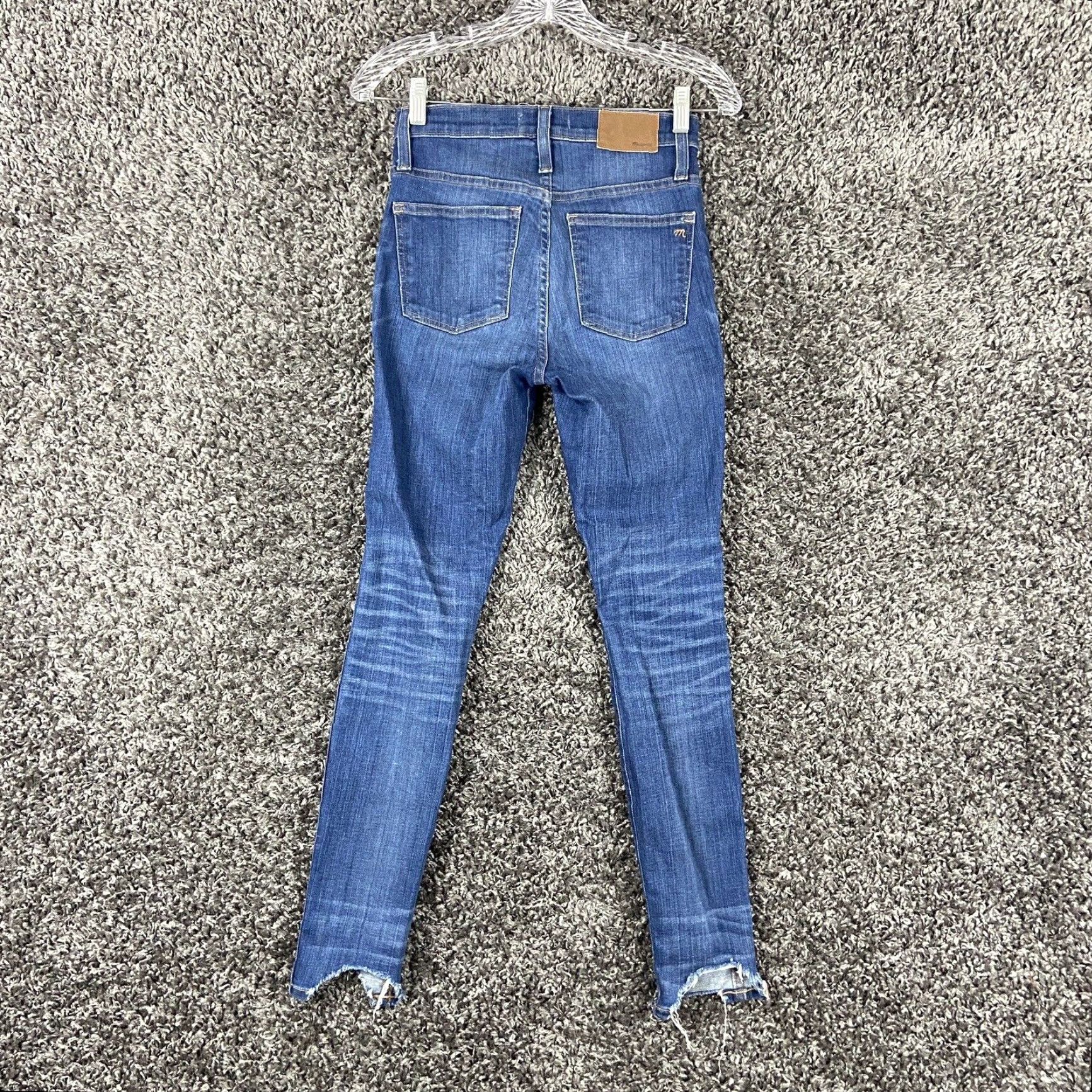 Madewell Madewell 10” High Riser Skinny Skinny Women’s 24 Blue Jeans Distressed Size 42" / US 20 - 7 Thumbnail