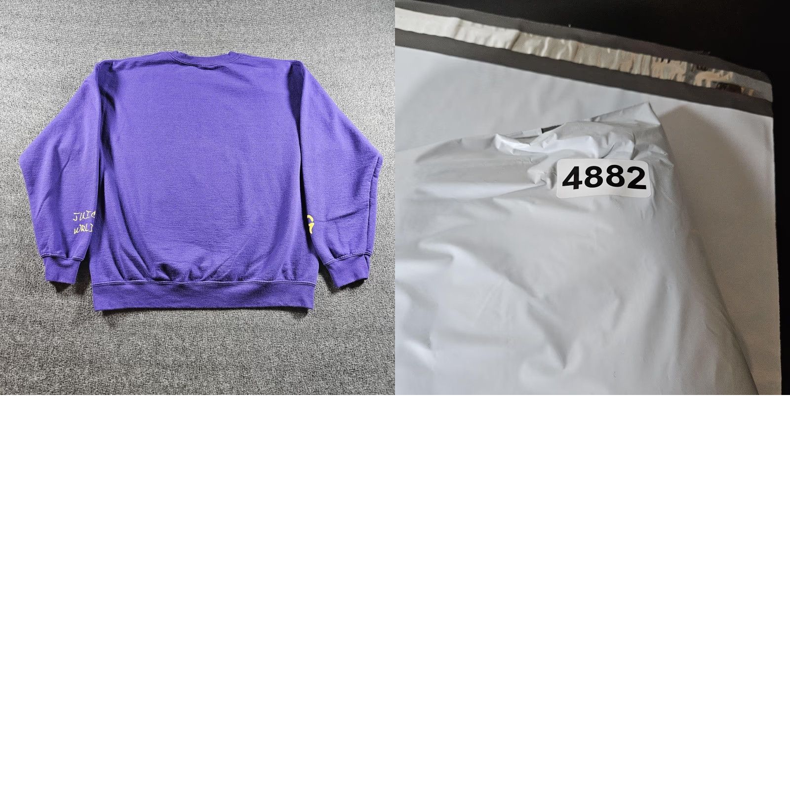 Vintage Juice WRLD Sweatshirt Mens Large Purple Legends Never Die 999 Graphic Pullover Size US L / EU 52-54 / 3 - 8 Thumbnail