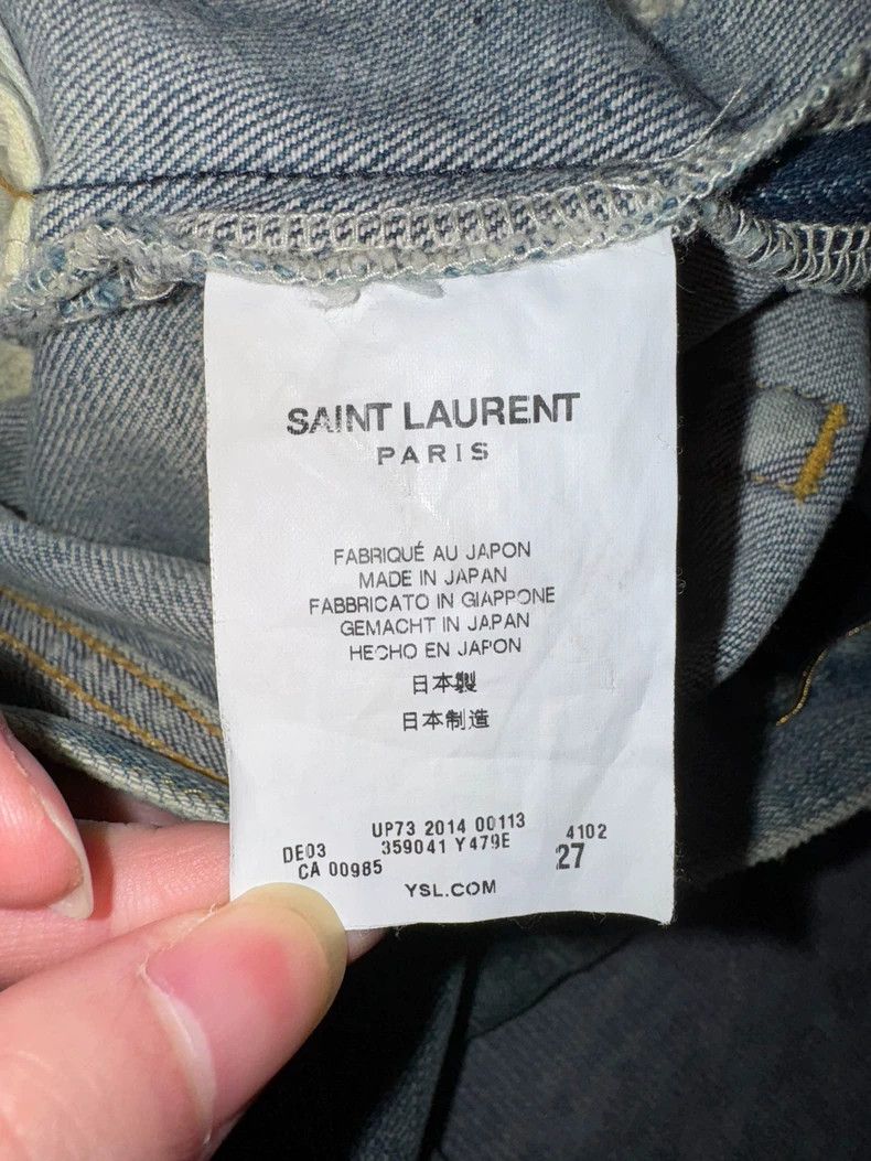 Saint Laurent Paris saint laurent paris14SS Knife Cut Jeans of Great Destructio Size US 27 - 8 Thumbnail