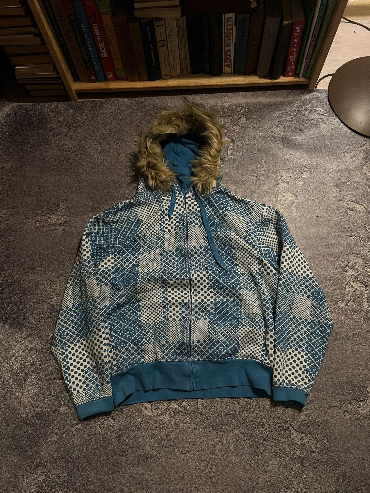 Japanese Brand Number Nine Style Y2K Zip / Archive Glamour With Fur Drip Size US M / EU 48-50 / 2 - 1 Thumbnail