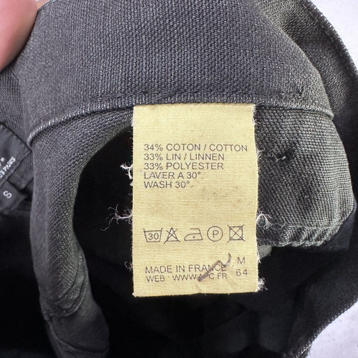 A.P.C. Vintage A.P.C. Work Pants France Made Black Minimal Trousers Size US 32 / EU 48 - 5 Thumbnail