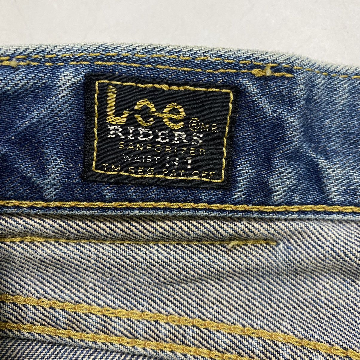 Lee VINTAGE 80s LEE RIDERS SELVEDGE DISTRESSED DENIM Size US 31 - 12 Thumbnail