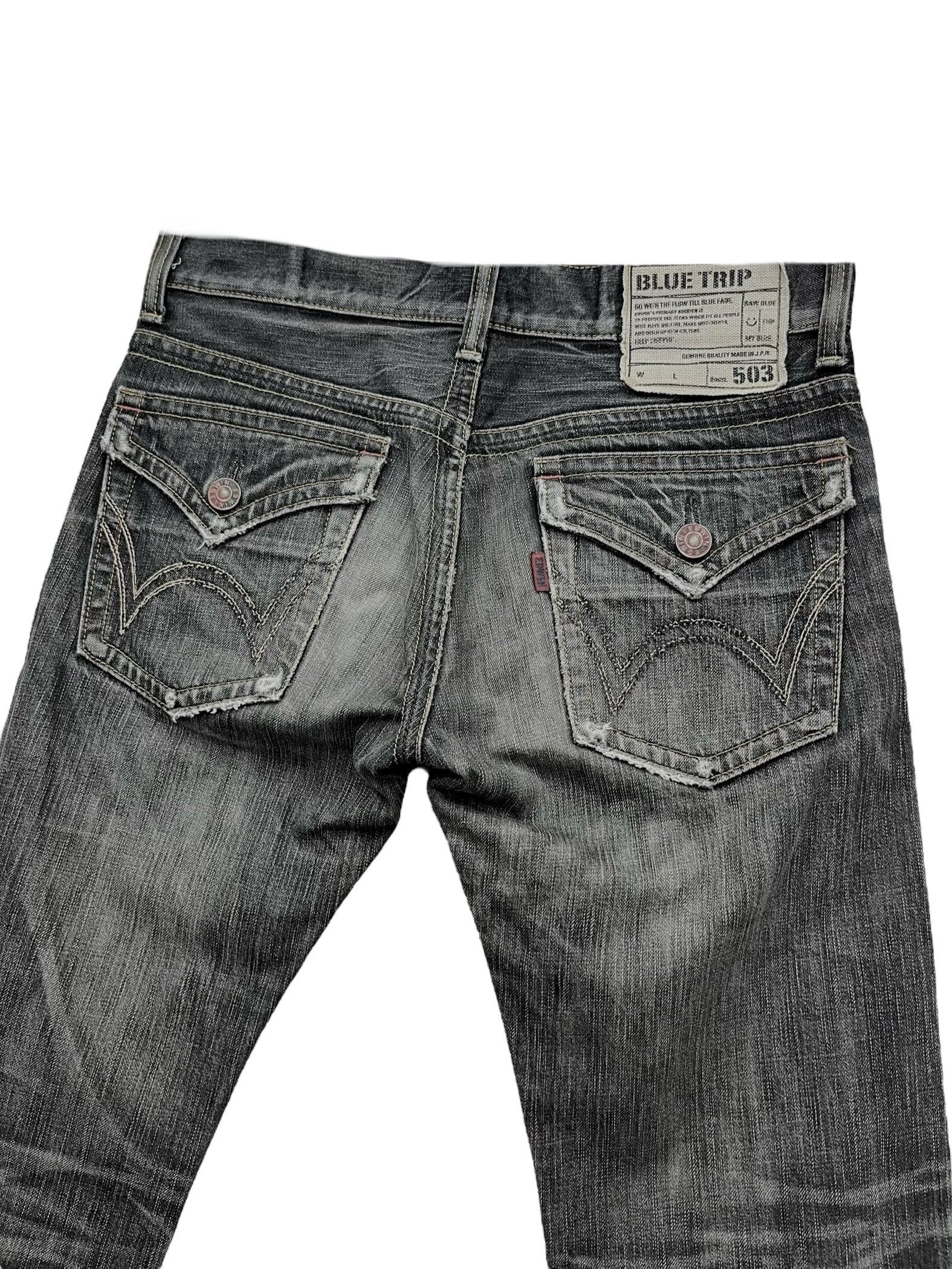 Edwin 🔥GRUNGE EDWIN FLARE Natural Ripped Faded Distressed Denim Size US 30 / EU 46 - 10 Thumbnail