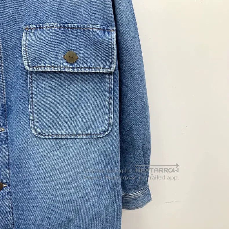 Loewe Loewe Blue washed vintage denim shirt jacket with single-b Size XS / US 0-2 / IT 36-38 - 4 Thumbnail