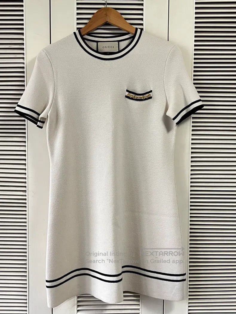 Gucci Gucci Off-white knitted dress Size M / US 6-8 / IT 42-44 - 1 Thumbnail