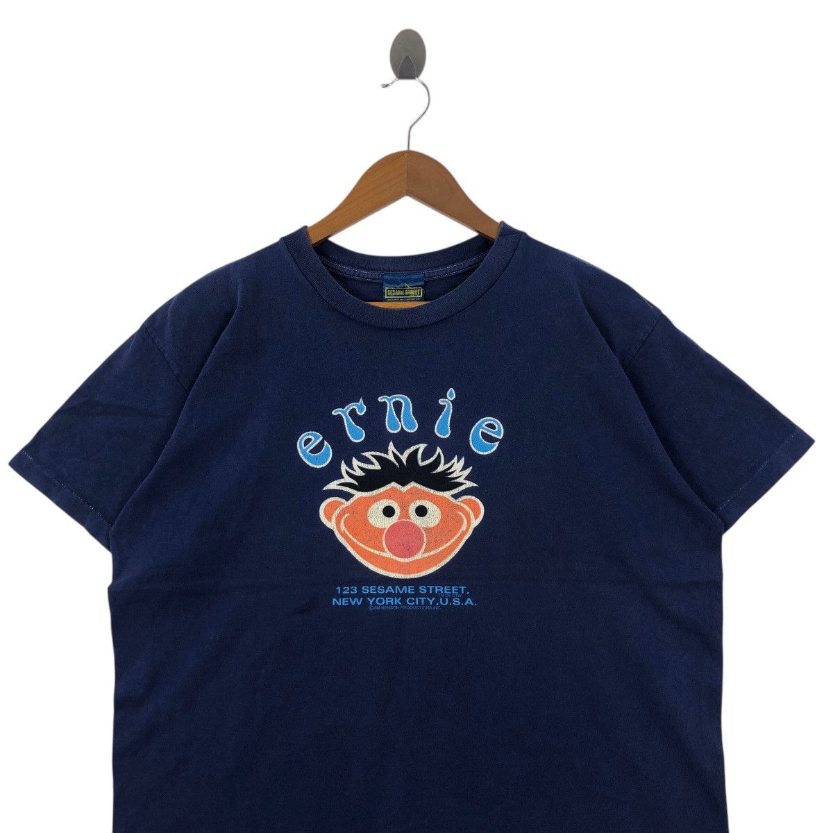 Vintage Vintage 90s Sesame Street Ernie Elmo JIM HENSON Tee Shirt Size US L / EU 52-54 / 3 - 2 Thumbnail
