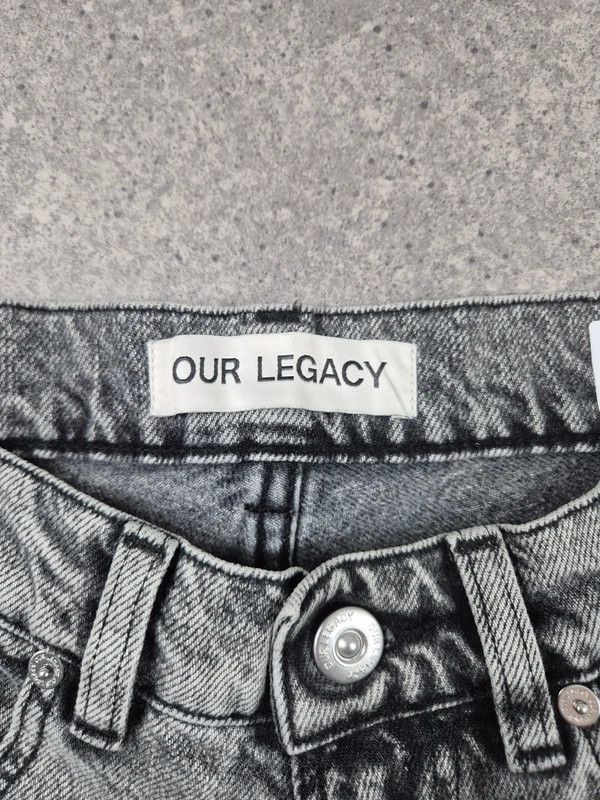 Our Legacy Our Legacy Men's Gray Extended Third Cut Jeans Size W31 Size US 31 - 4 Thumbnail
