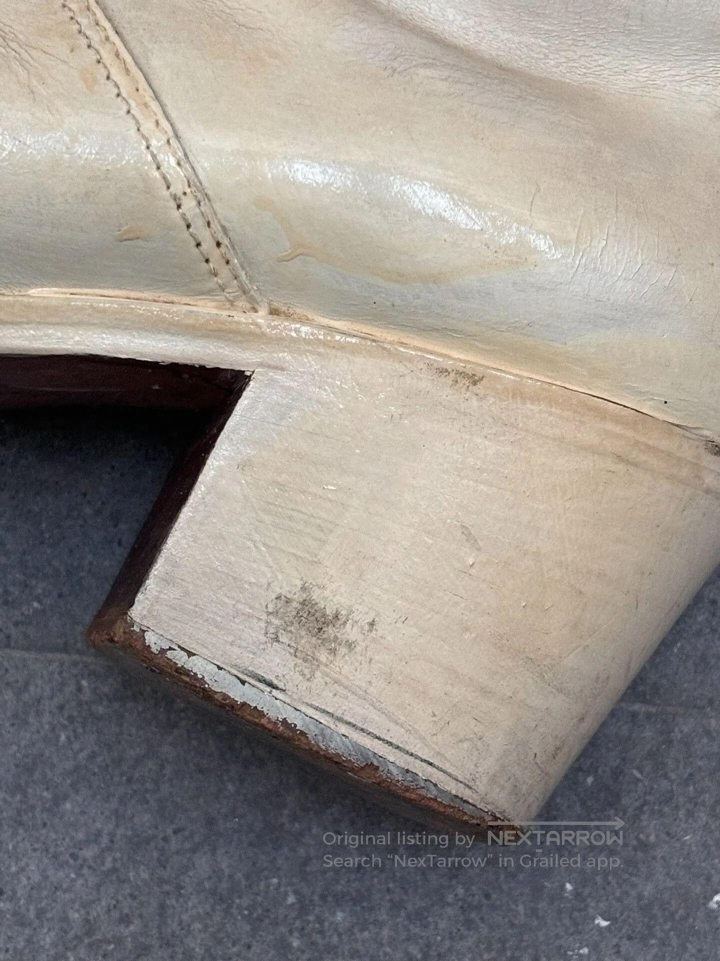 Maison Margiela Maison Martin Margiela White Painted Boots. Size US 10.5 / EU 43-44 - 4 Thumbnail