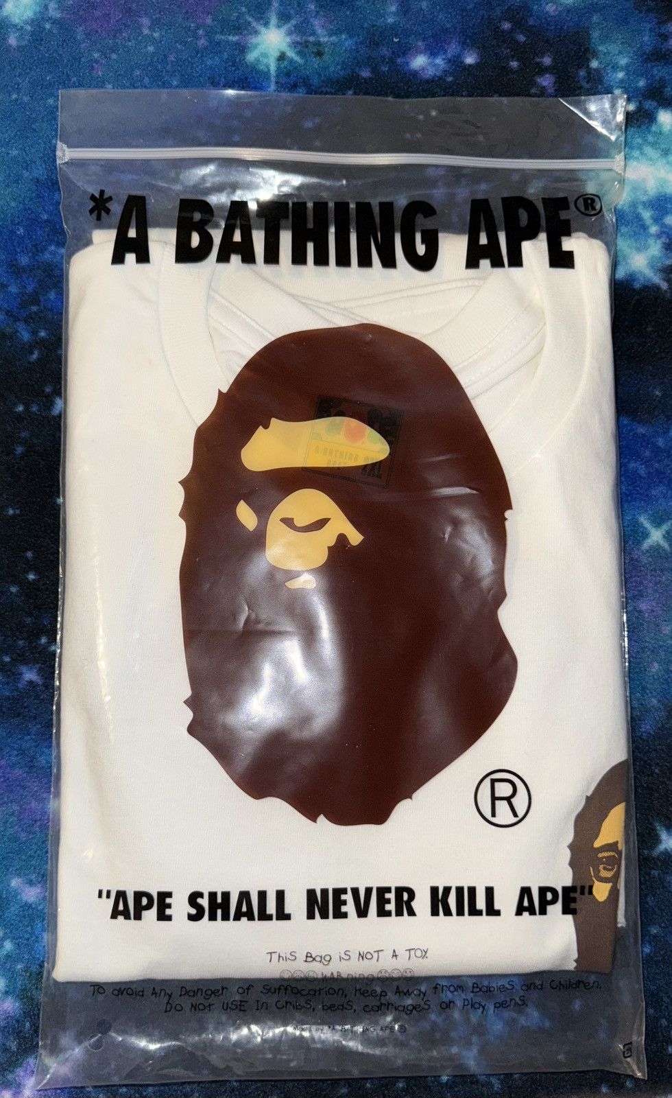 Bape BAPE Gallery Face Oka Tee VERY RARE Size US XXL / EU 58 / 5 - 9 Thumbnail