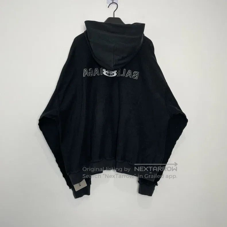 Balenciaga Balenciaga Inside-Out Overlapped Logo Zip Hoodie Size US M / EU 48-50 / 2 - 2 Thumbnail