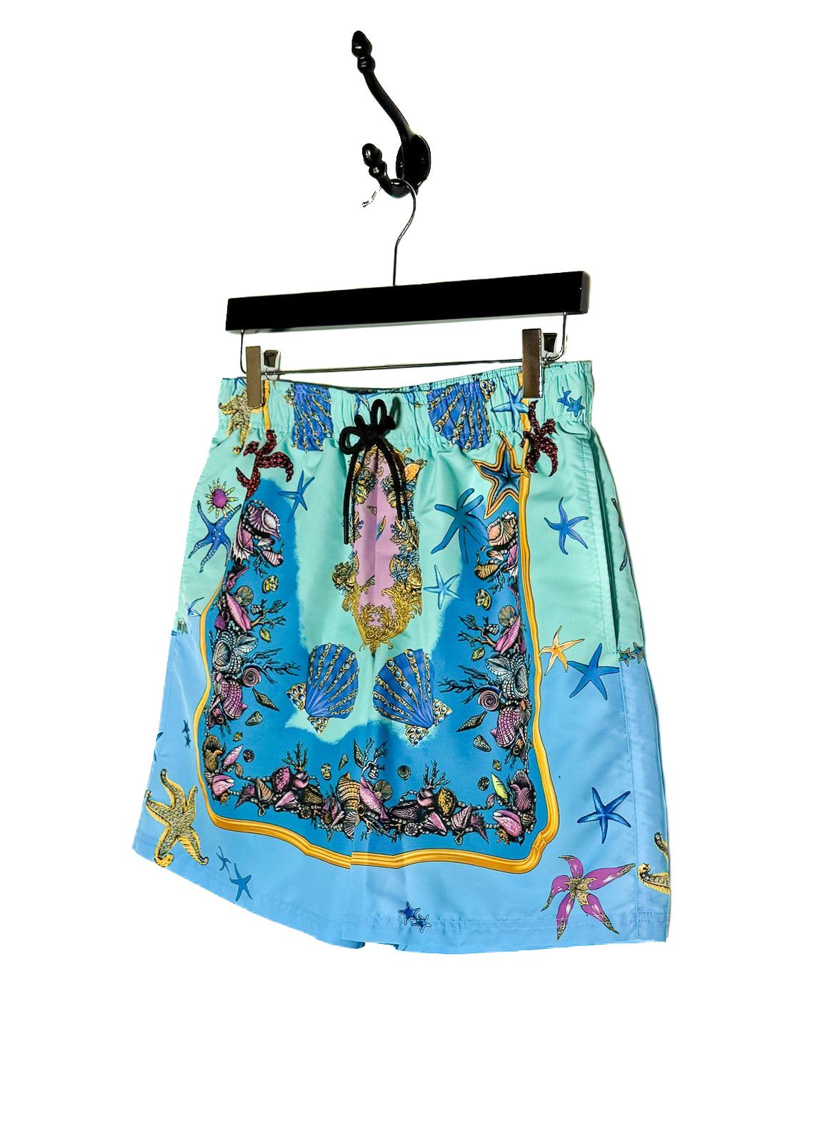 Versace Versace Blue Trésor De La Mer Print Swim Trunks Size US 30 / EU 46 - 2 Thumbnail