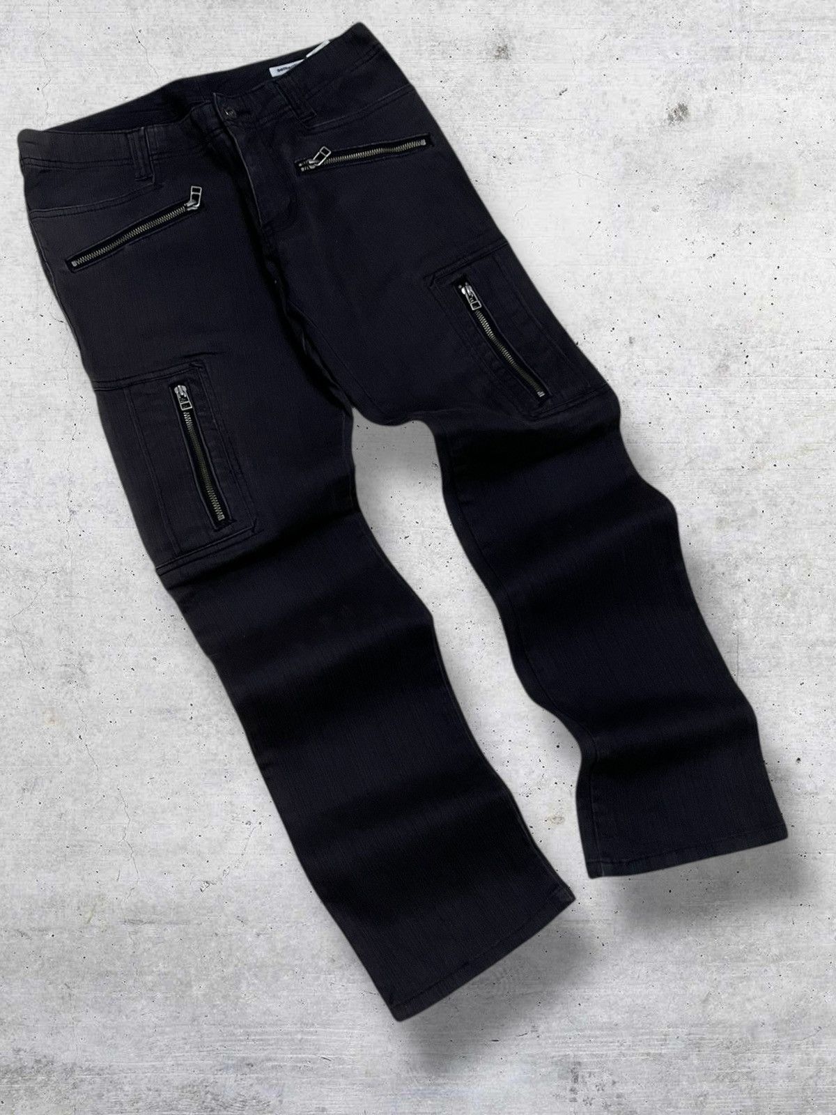 semanticdesign SEMANTIC DESIGN 1990S JAPAN BIKERS PUNK FADED PANT Size US 30 / EU 46 - 2 Thumbnail