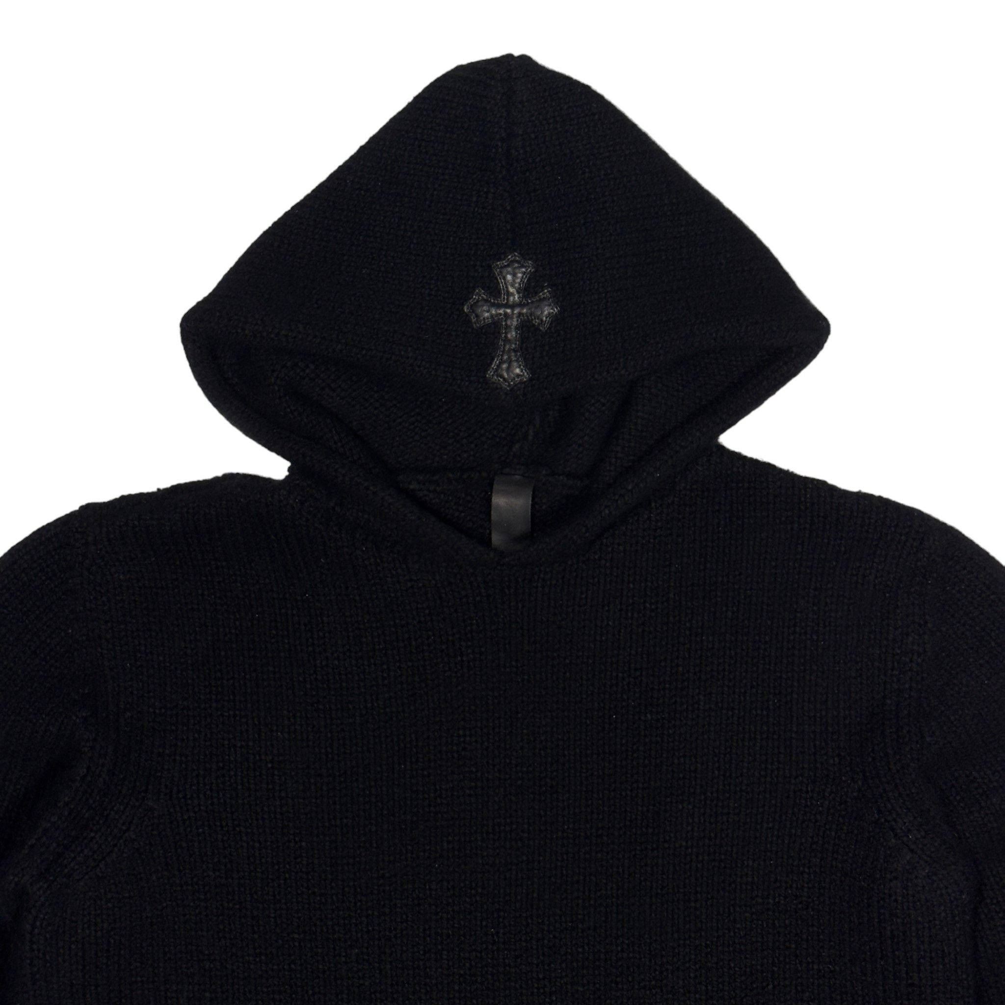 Chrome Hearts Cashmere Plus Knit Cross Patch Hoodie Size US M / EU 48-50 / 2 - 3 Thumbnail