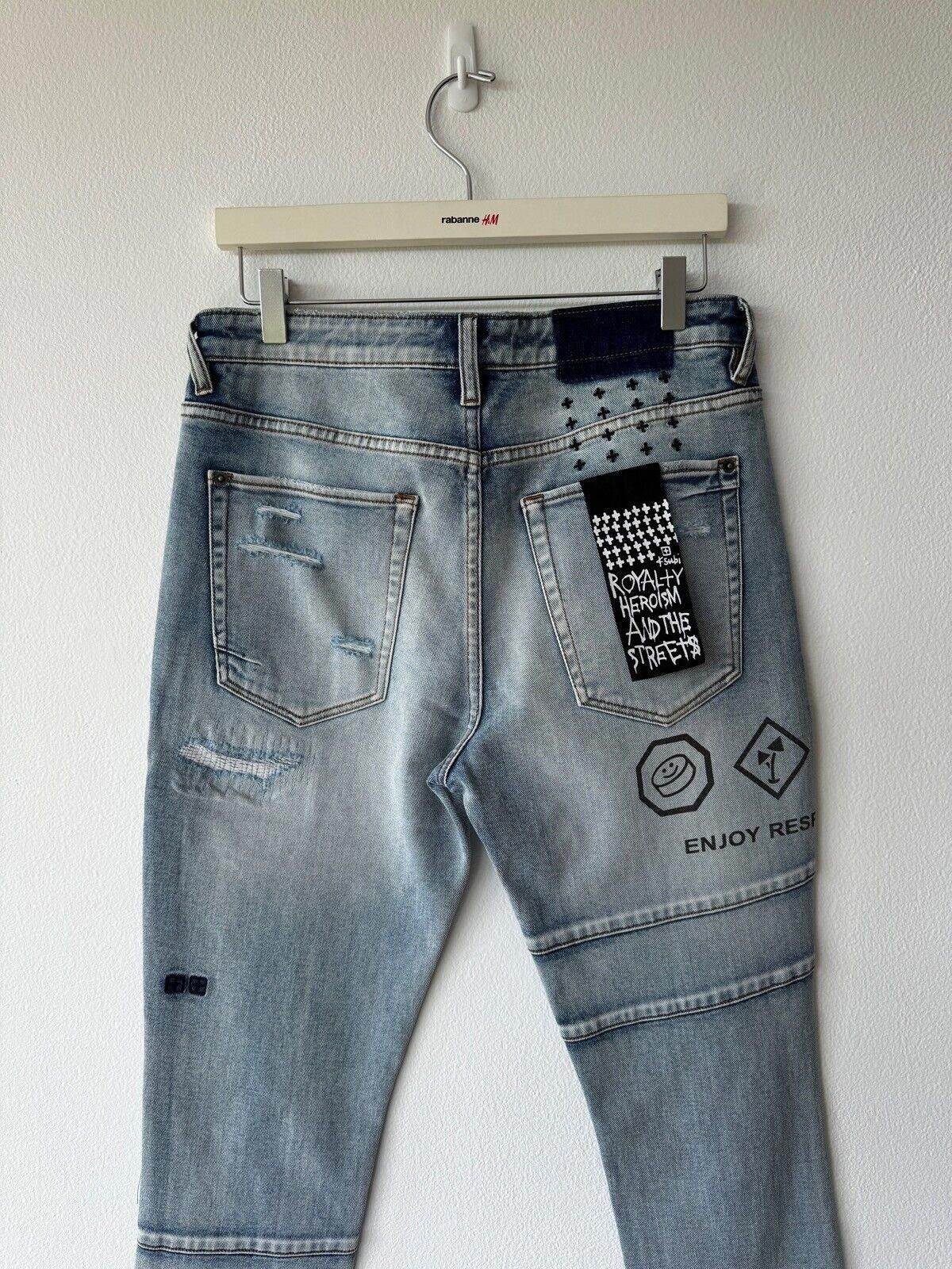 Ksubi Ksubi mens denim jean van winkle 32 blue enjoy responsibly Size US 32 / EU 48 - 6 Thumbnail