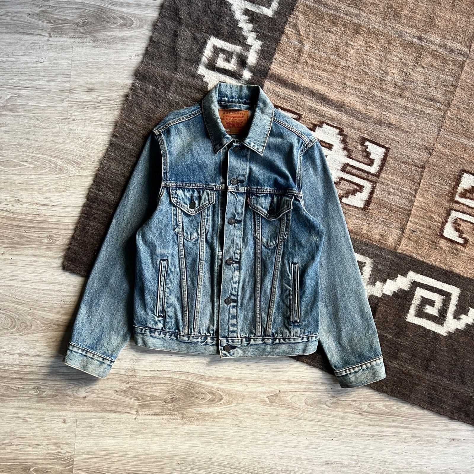 Levi's Levi’s Virgil Denim Trucker Jacket 9775AC Size US S / EU 44-46 / 1 - 1 Thumbnail