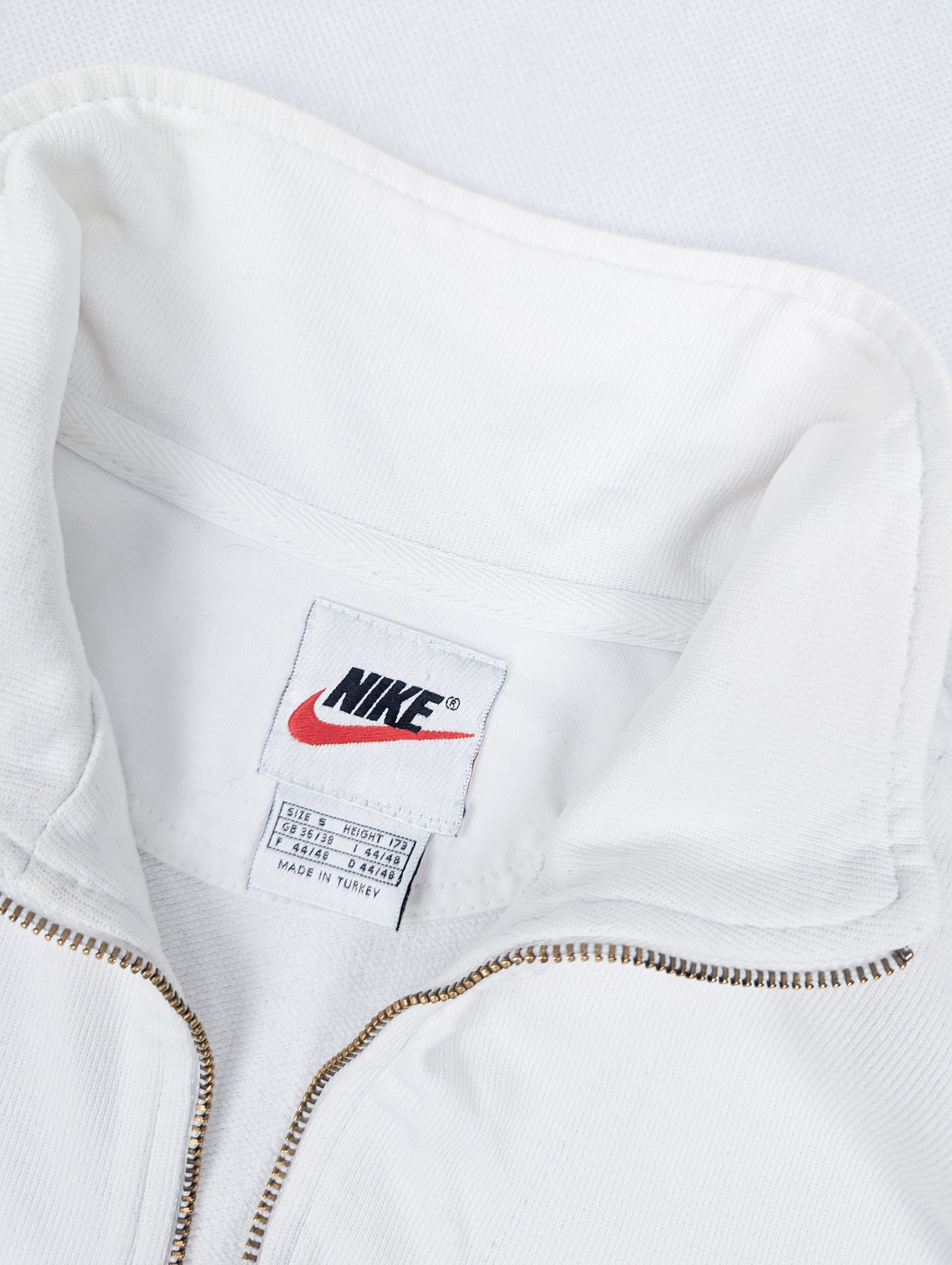 Nike × Vintage Nike vintage white half zip sweatshirt S Size US S / EU 44-46 / 1 - 3 Thumbnail
